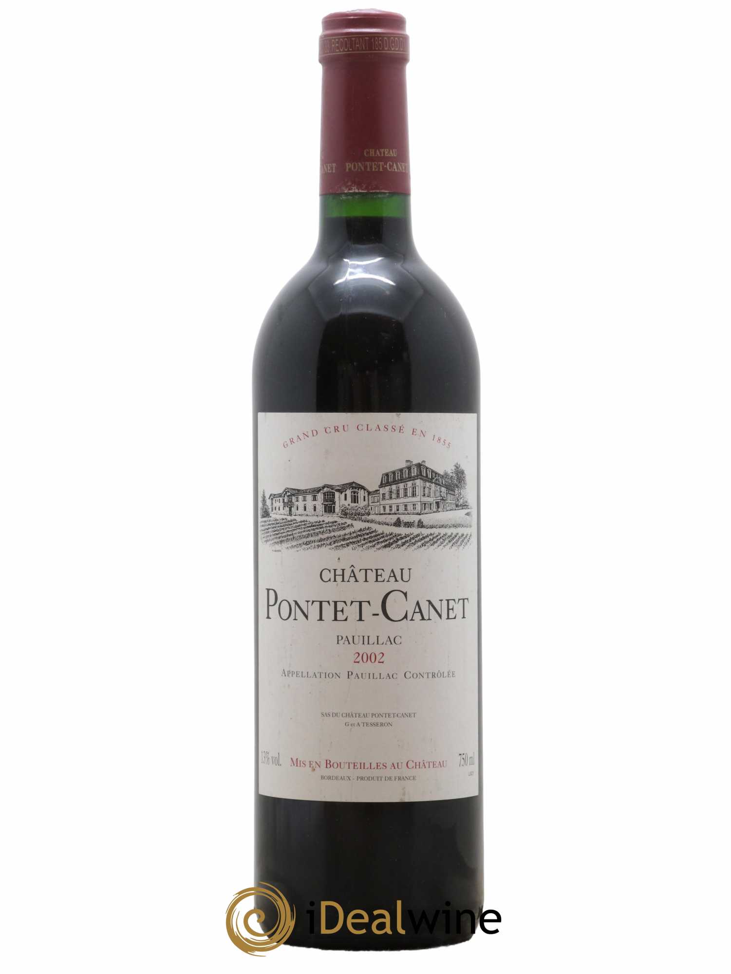 Château Pontet Canet 5ème Grand Cru Classé 2002 - Lot de 1 bouteille - 0