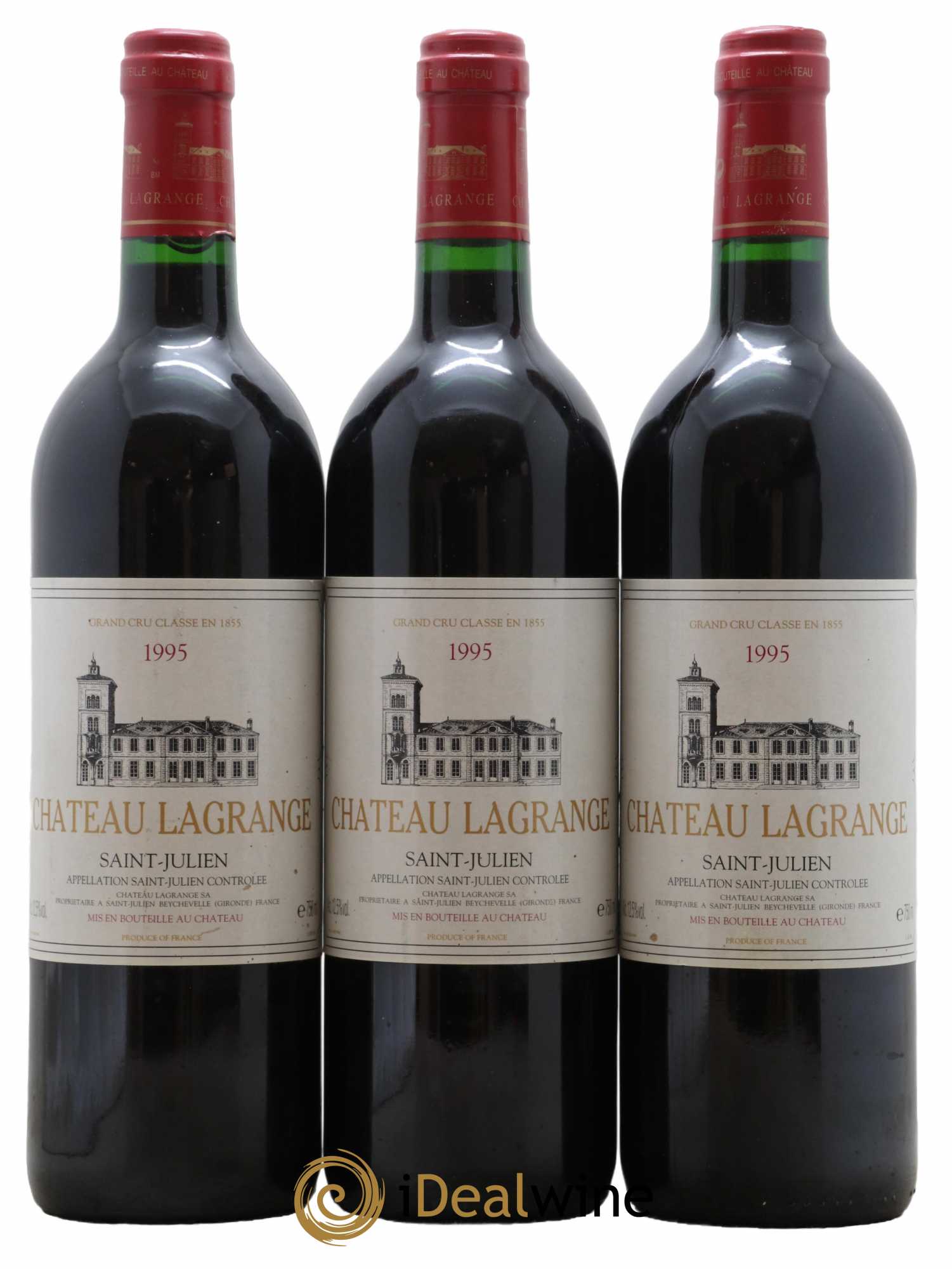 Château Lagrange 3ème Grand Cru Classé 1995 - Lot de 3 bouteilles - 0