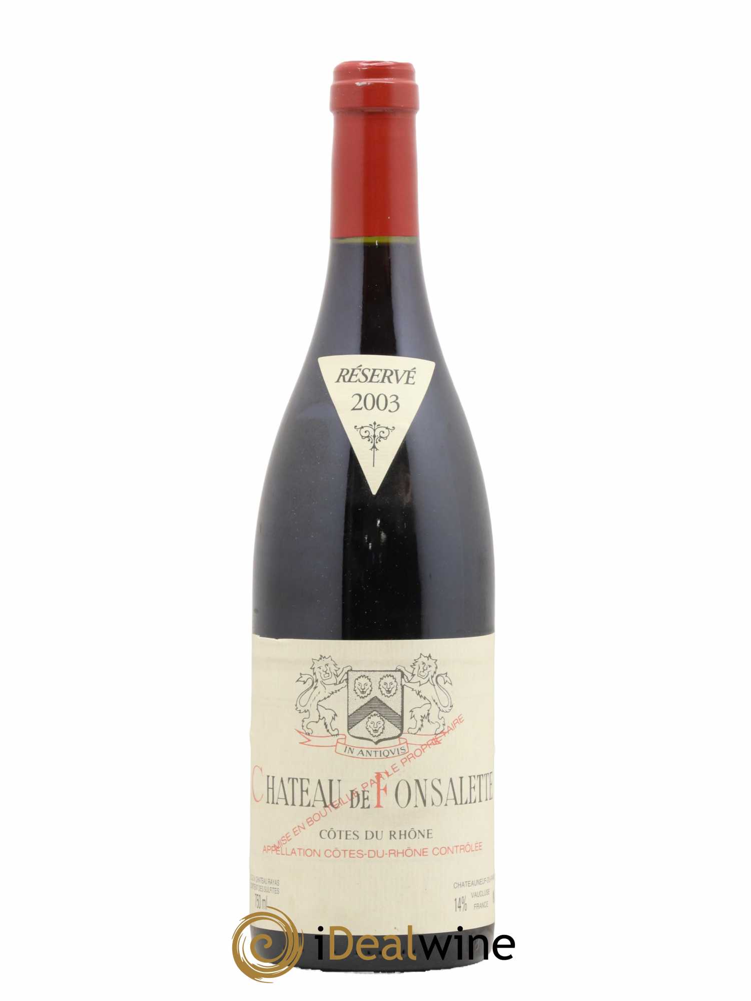 Côtes-du-Rhône Château de Fonsalette Emmanuel Reynaud 2003 - Lot de 1 bouteille - 0
