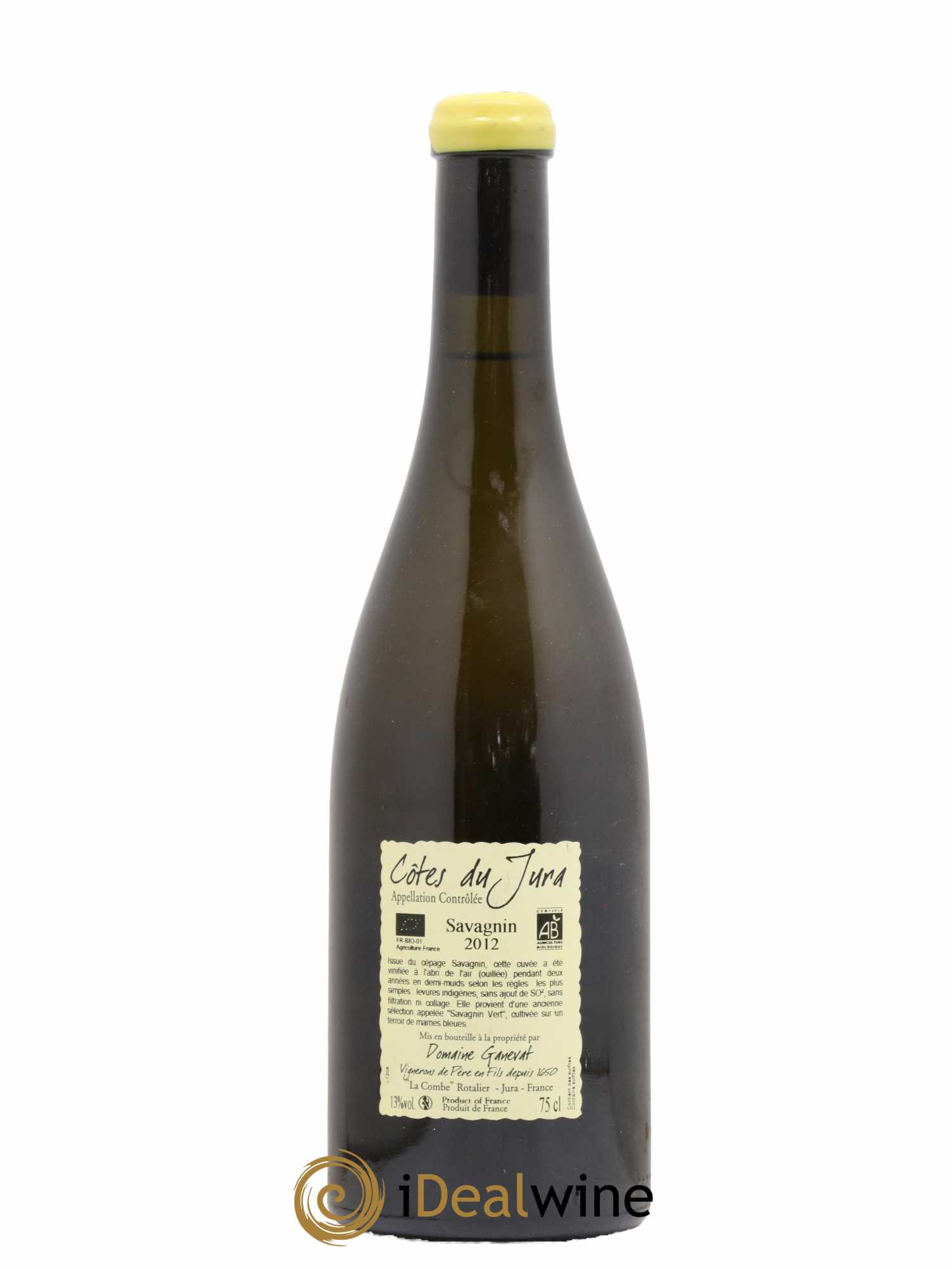 Côtes du Jura Les Chalasses Marnes Bleues Jean-François Ganevat (Domaine) 2012 - Lot de 1 bouteille - 1