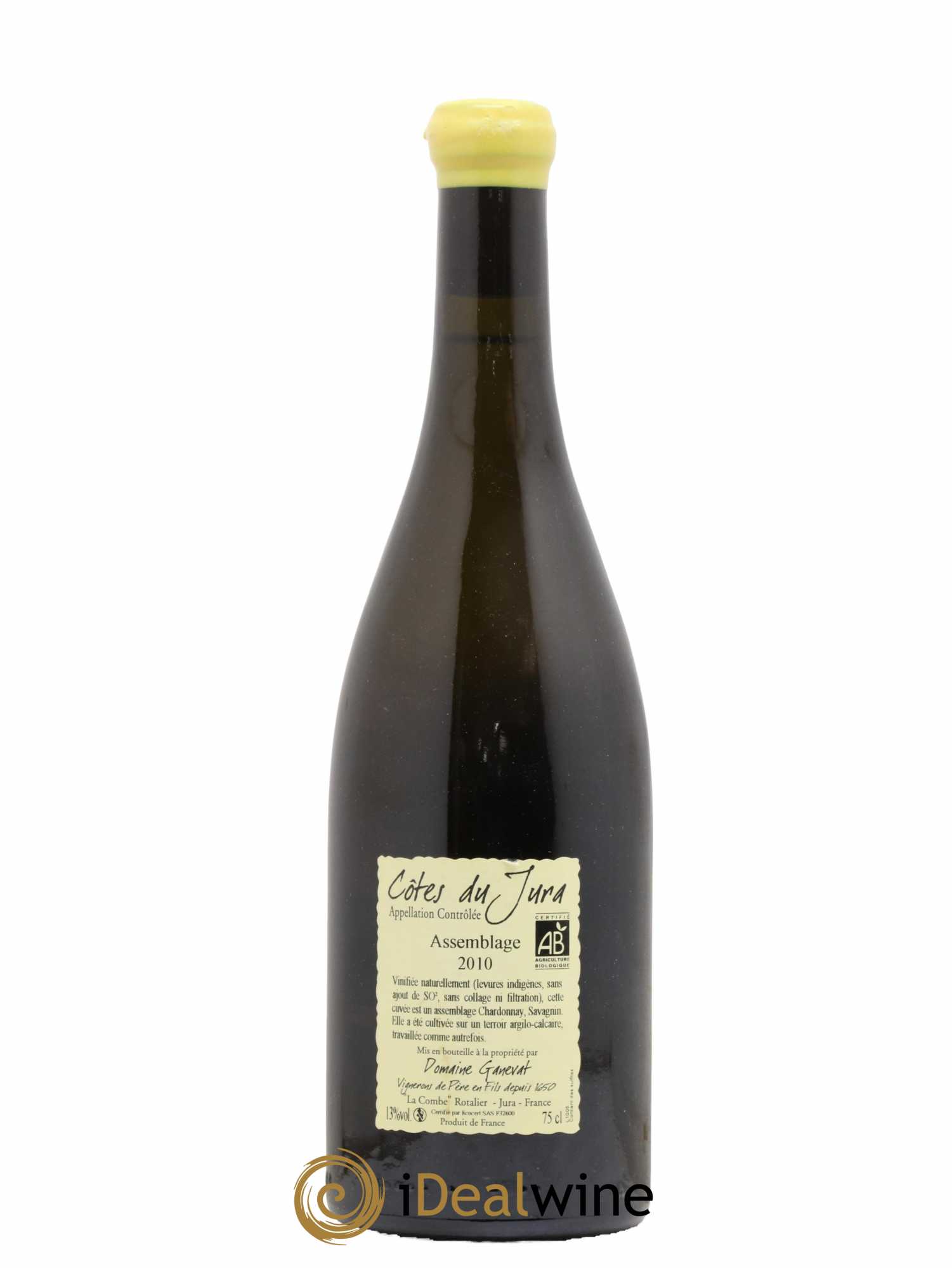 Côtes du Jura Cuvée Orégane Jean-François Ganevat (Domaine) 2010 - Lot de 1 bouteille - 1