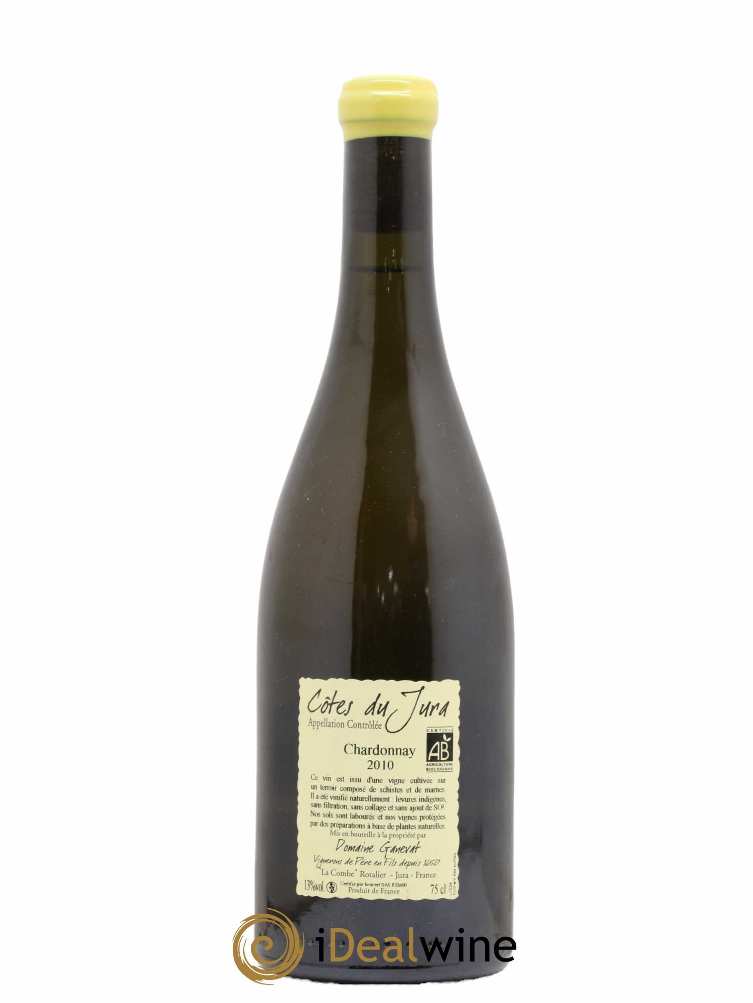 Côtes du Jura Grusse en Billat Jean-François Ganevat (Domaine) 2010 - Lot de 1 bouteille - 1