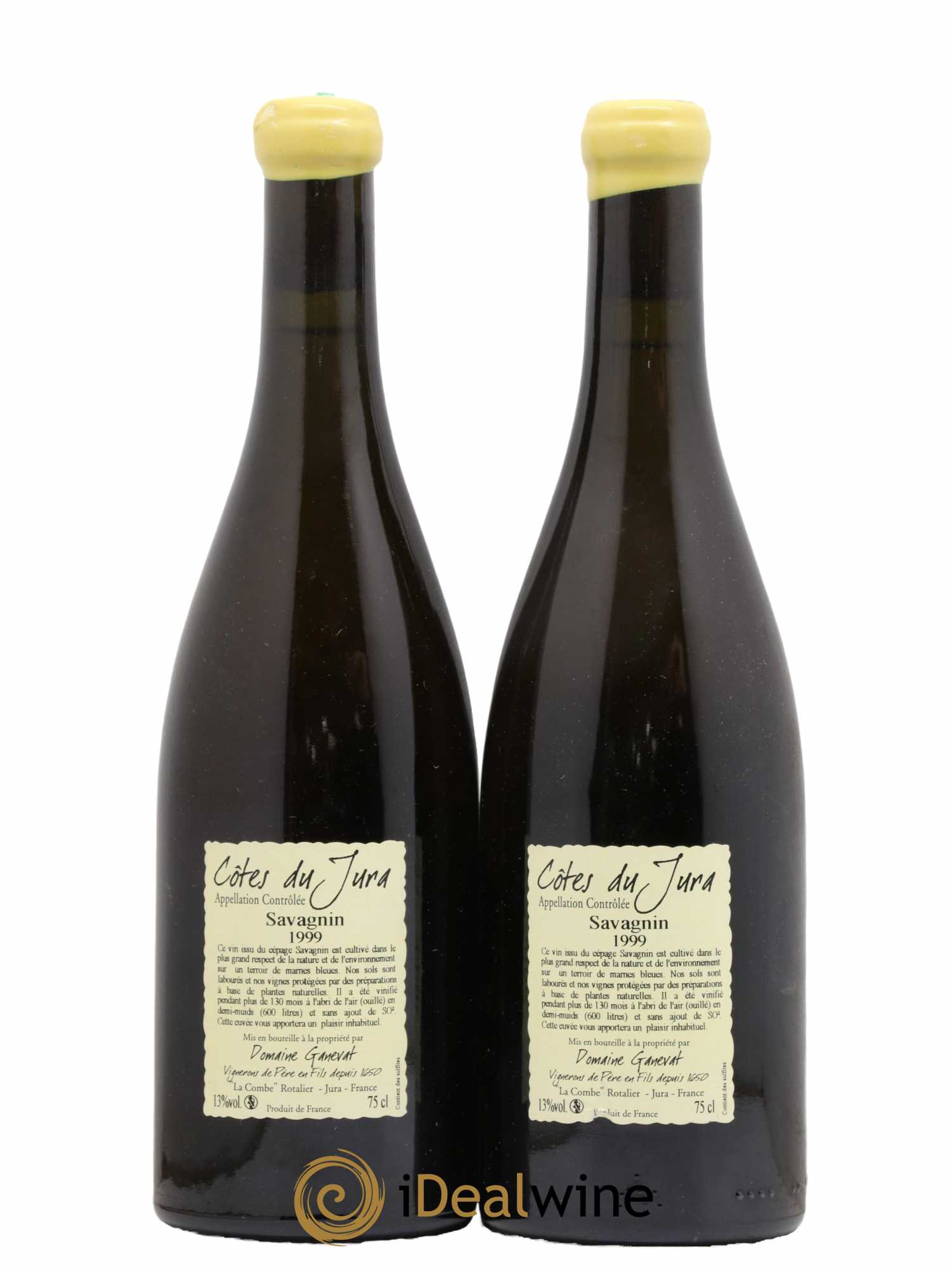 Côtes du Jura Les Vignes de mon Père Jean-François Ganevat (Domaine) 1999 - Lot de 2 bouteilles - 1
