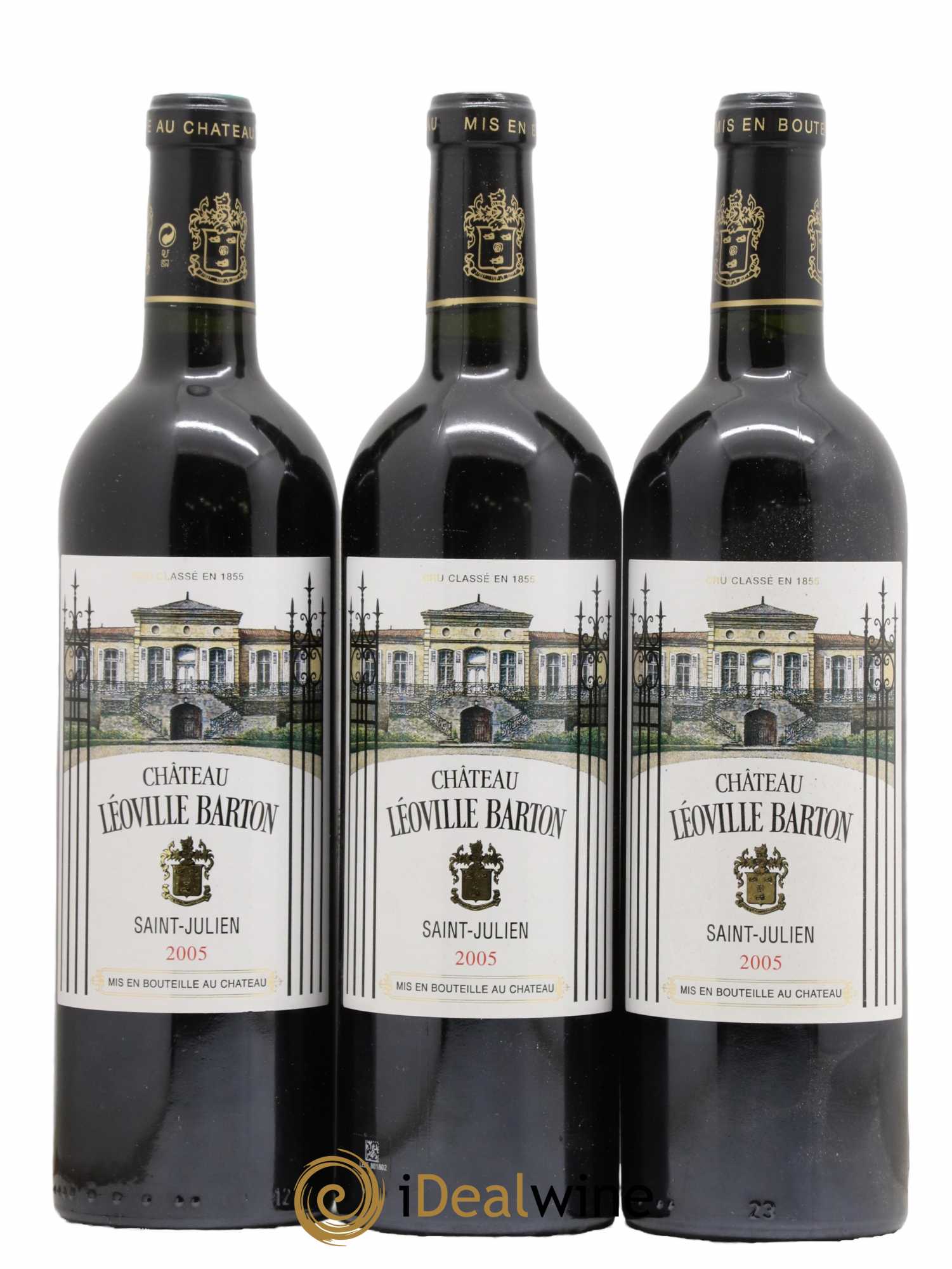 Château Léoville Barton 2ème Grand Cru Classé 2005 - Lot de 3 bouteilles - 0