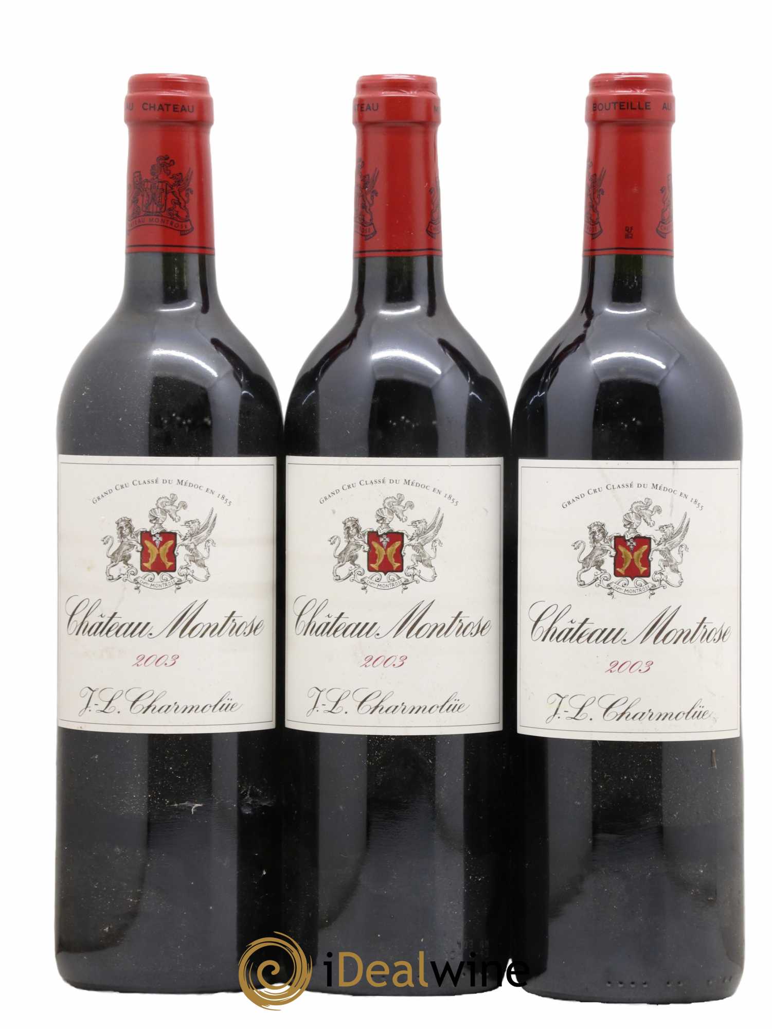 Château Montrose 2ème Grand Cru Classé 2003 - Lot de 3 bouteilles - 0