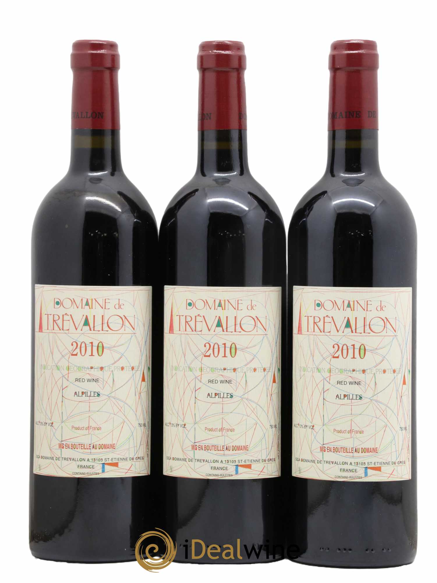 Alpilles Trévallon (Domaine de) Eloi Dürrbach 2010 - Lot de 3 bouteilles - 0
