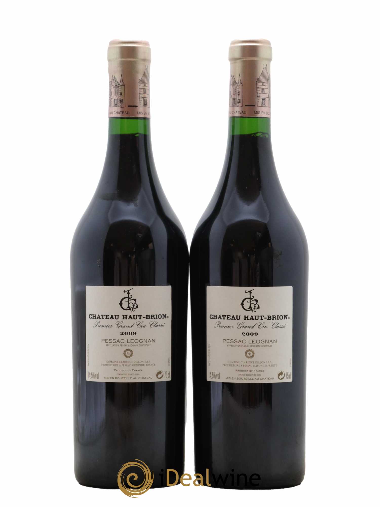 Château Haut Brion 1er Grand Cru Classé 2009 - Lot de 2 bouteilles - 1