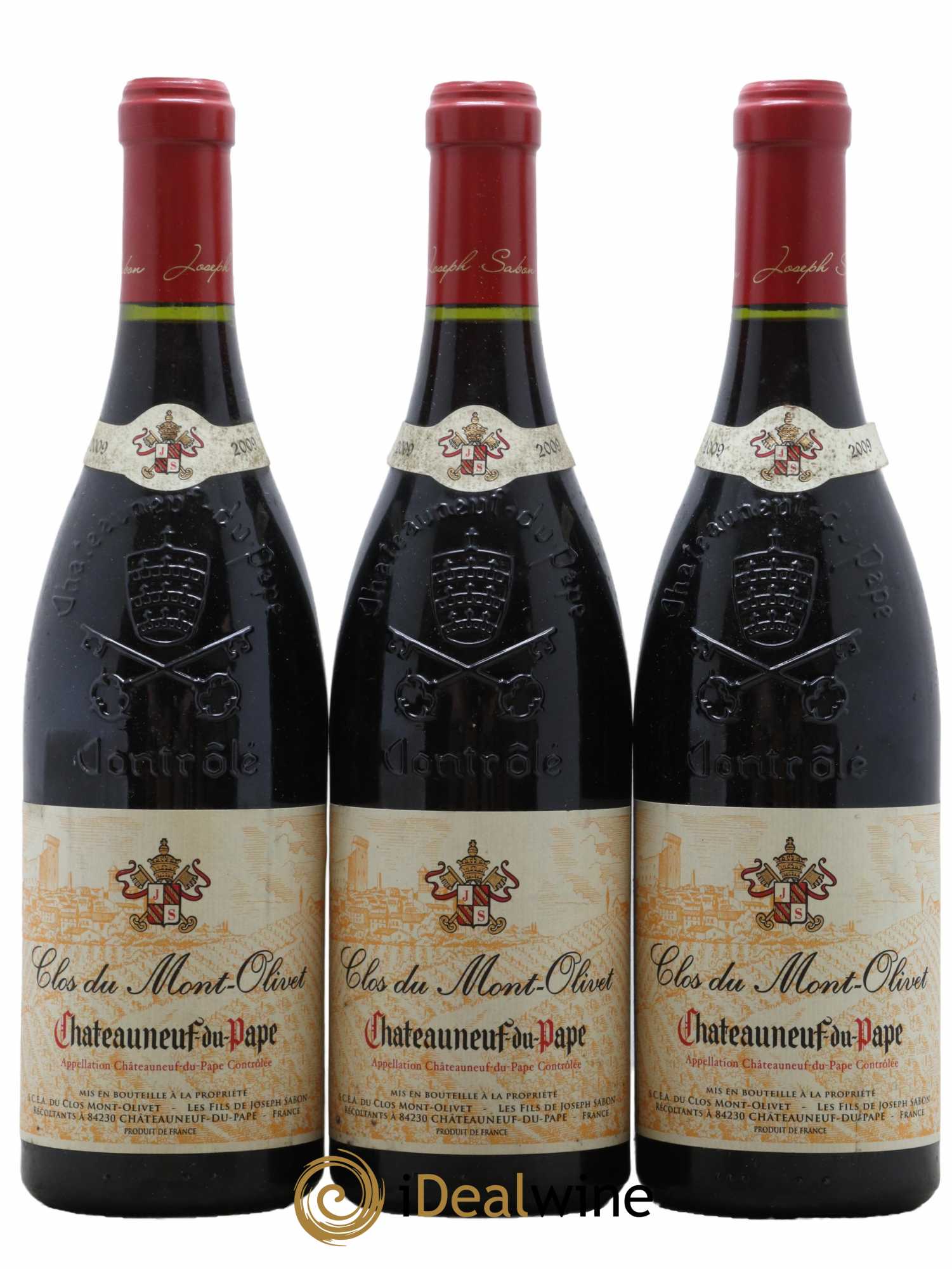 Châteauneuf-du-Pape Clos du Mont-Olivet 2009 - Lot de 3 bouteilles - 0
