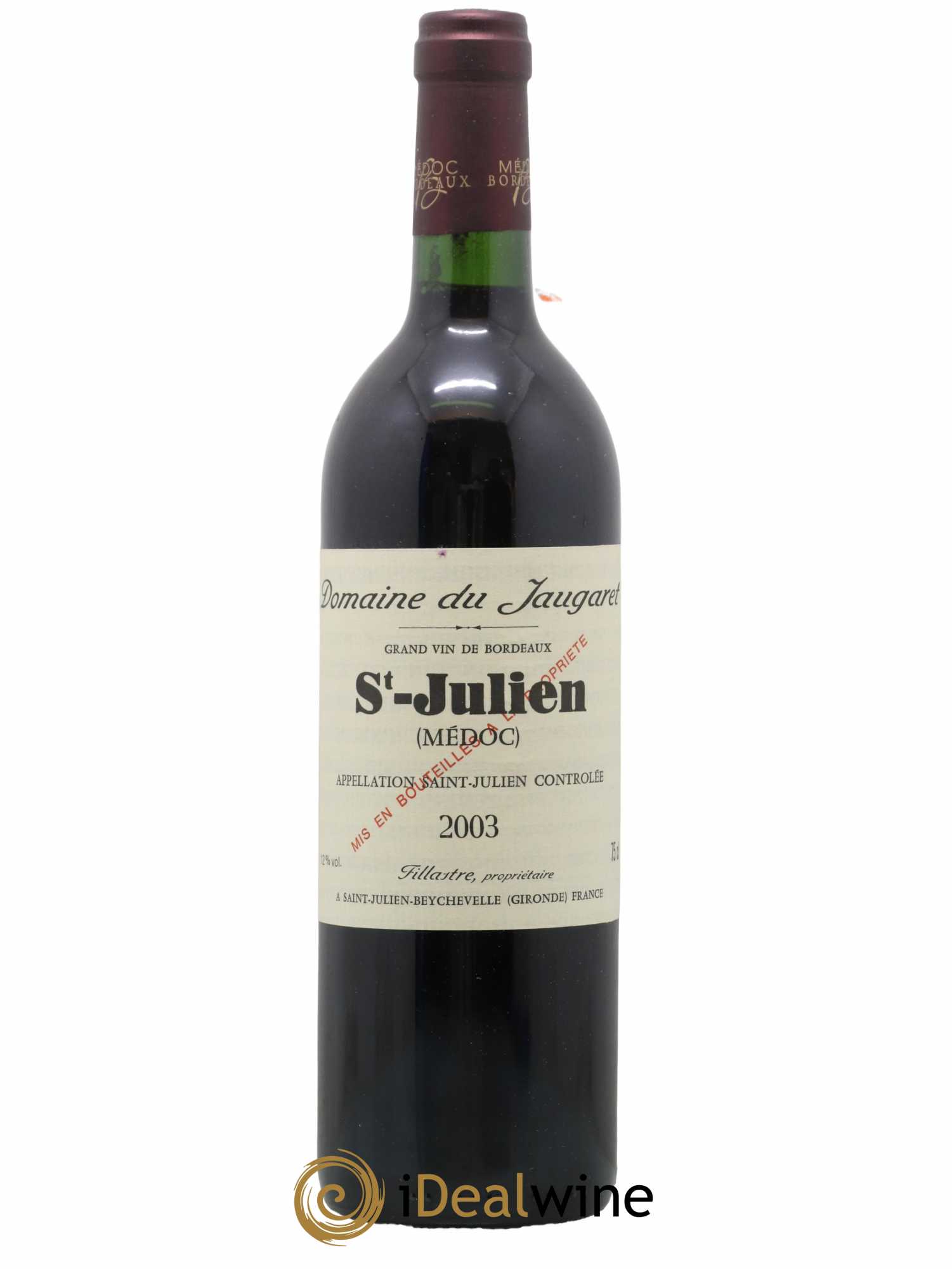 Domaine du Jaugaret 2003 - Lot de 1 bouteille - 0