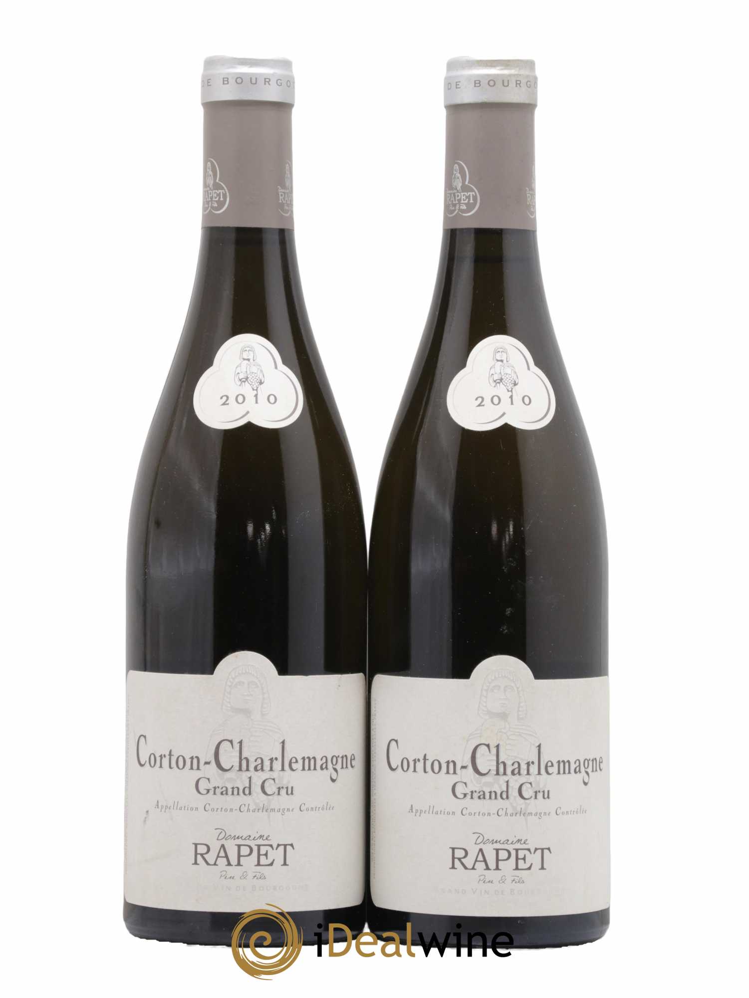 Corton-Charlemagne Grand Cru Rapet Père & Fils 2010 - Lotto di 2 bottiglie - 0