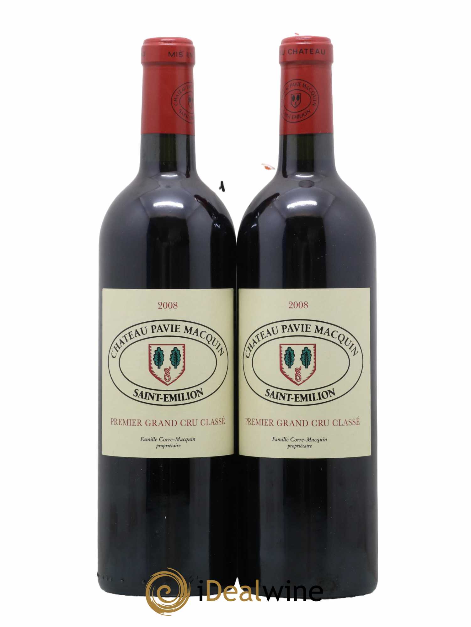 Château Pavie Macquin 1er Grand Cru Classé B 2008 - Lot de 2 bouteilles - 0
