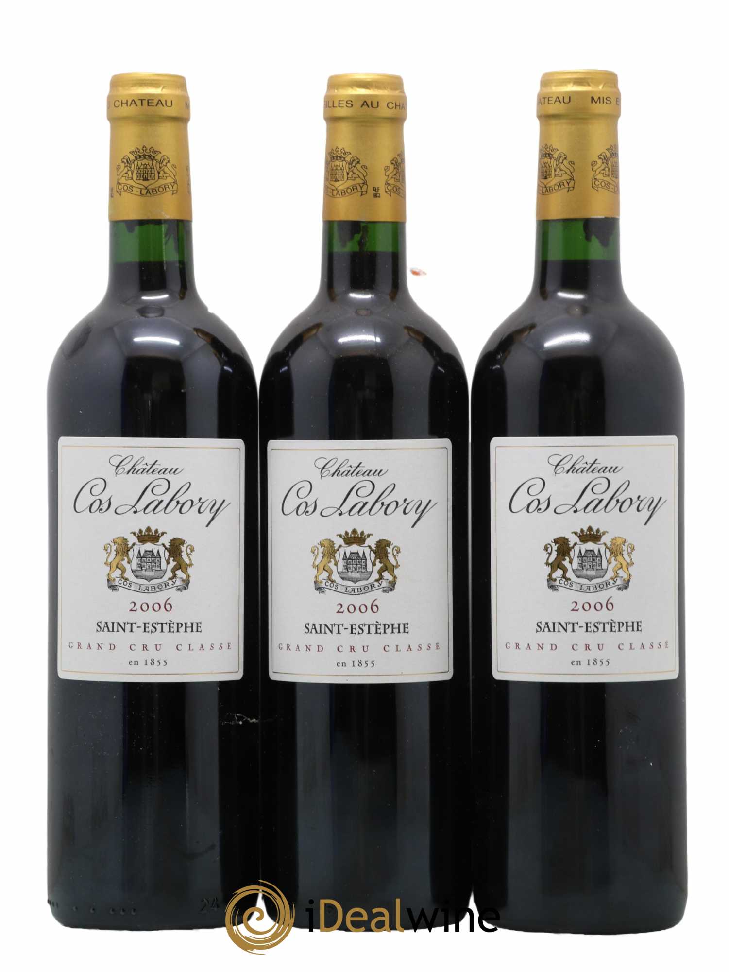 Château Cos Labory 5ème Grand Cru Classé 2006 - Lot de 3 bouteilles - 0