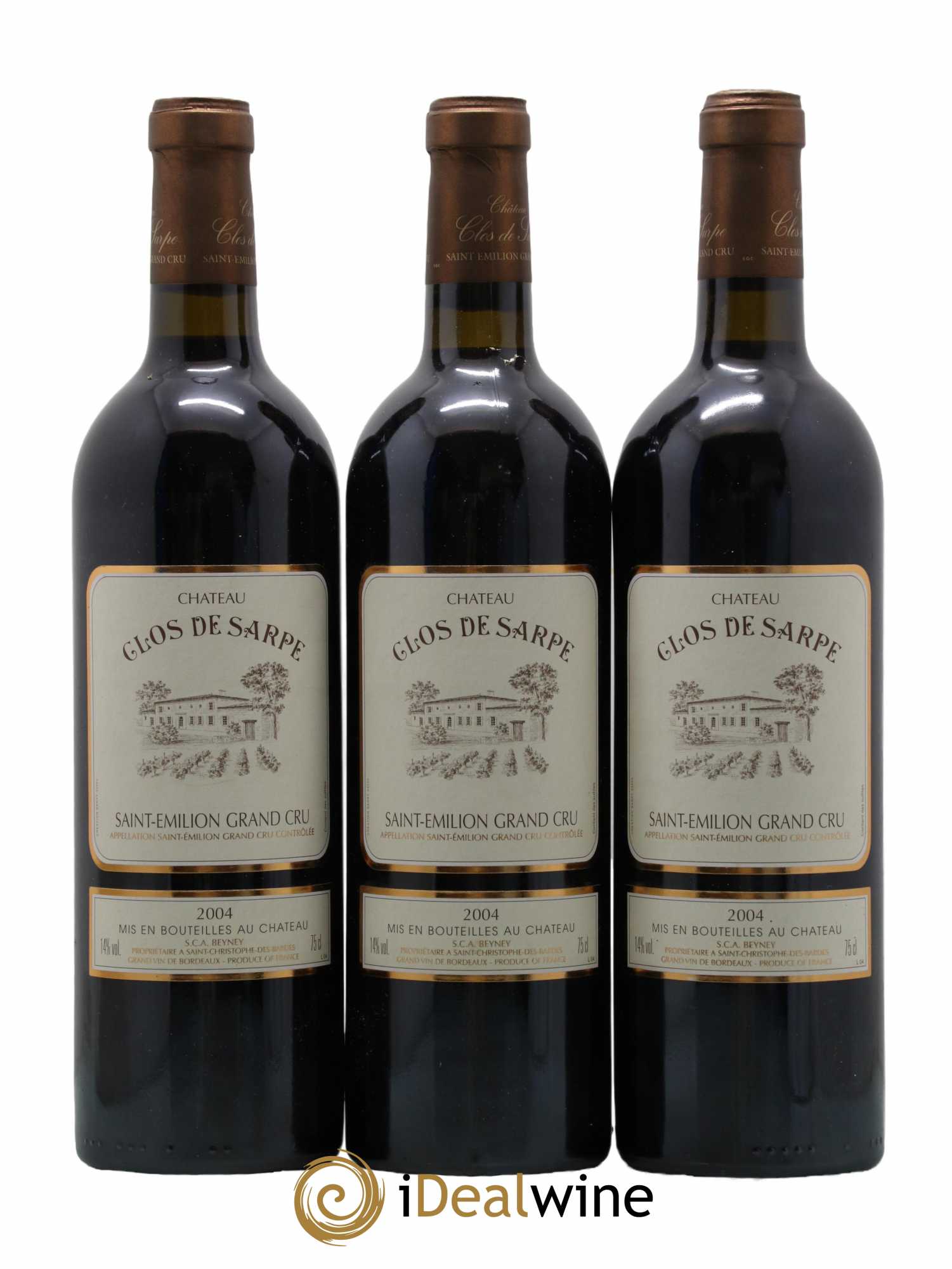 Clos de Sarpe Grand Cru Classé 2004 - Lot de 3 bouteilles - 0