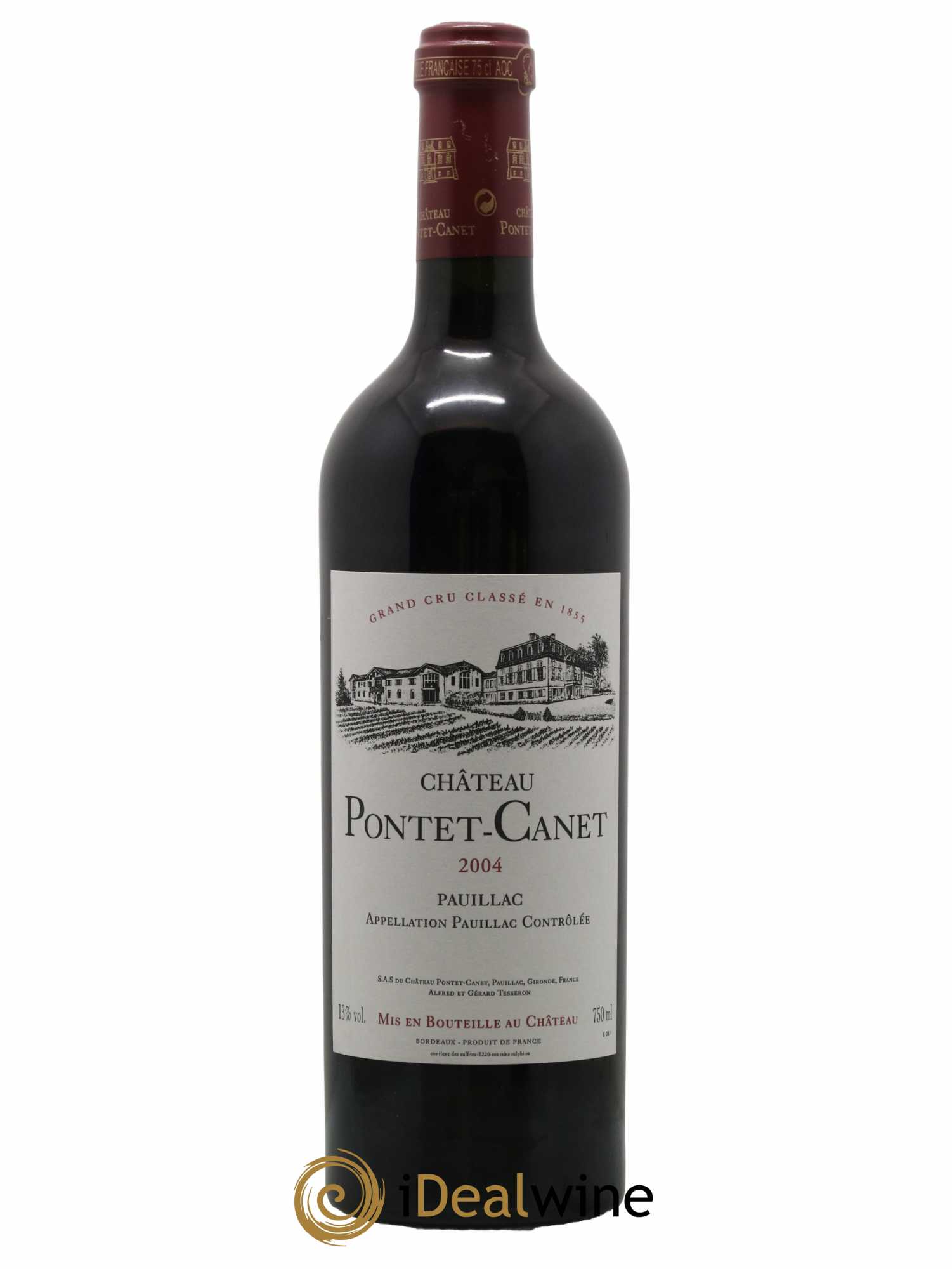 Château Pontet Canet 5ème Grand Cru Classé 2004 - Lot de 1 bouteille - 0