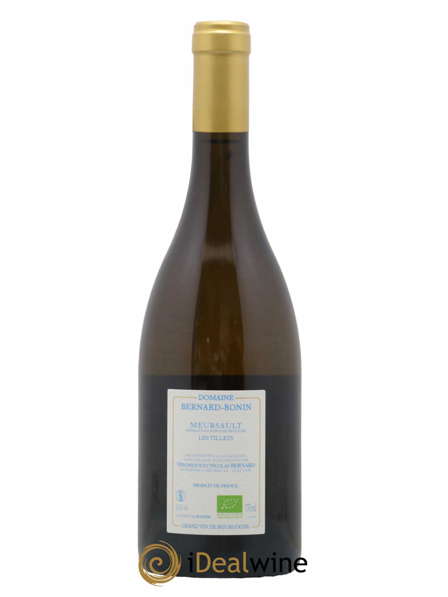 Meursault Les Tillets Bernard Bonin 2019 - Posten von 1 Flasche - 1
