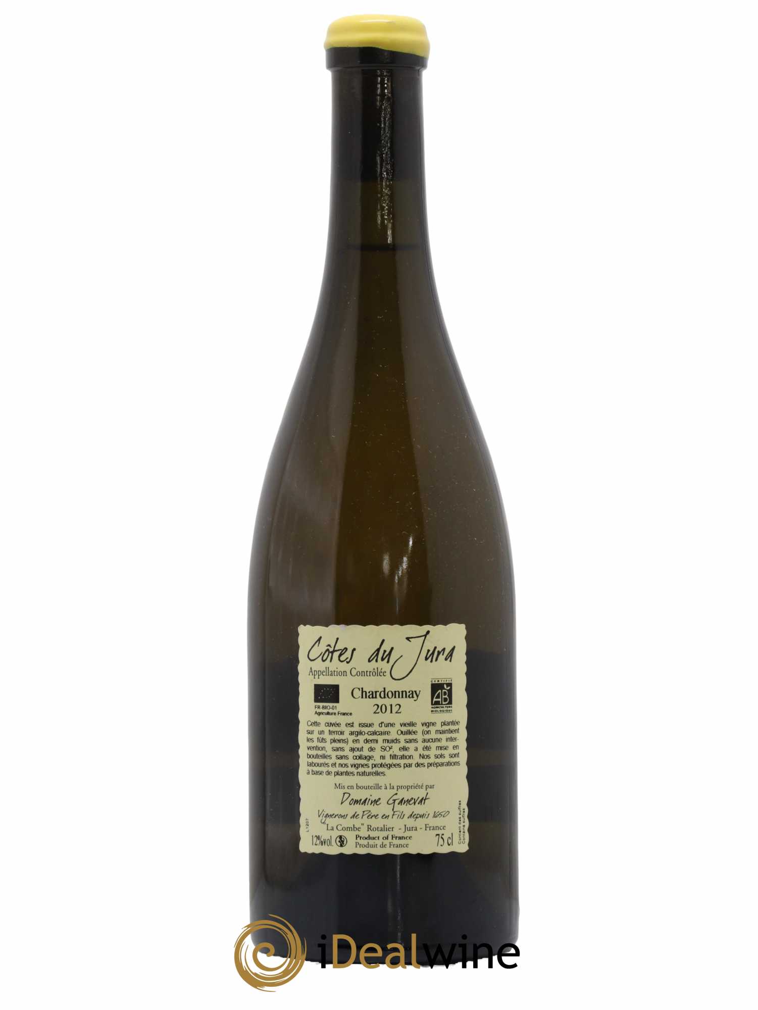Côtes du Jura Les Chamois du Paradis Jean-François Ganevat (Domaine) 2012 - Lot de 1 bouteille - 1