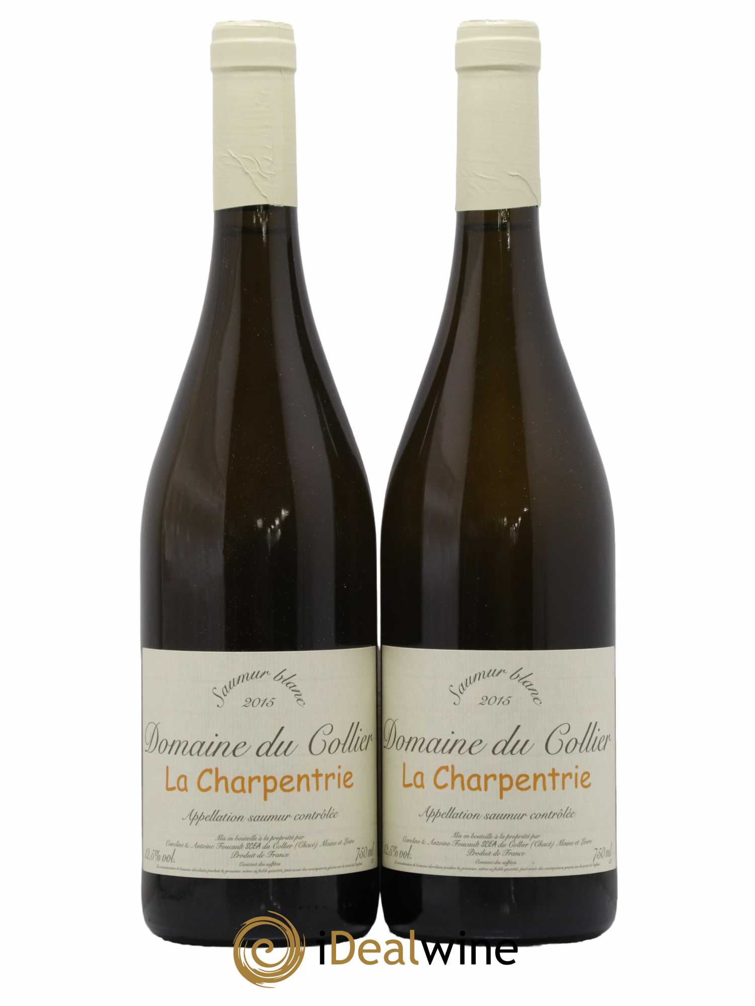Saumur La Charpentrie Domaine du Collier 2015 - Lot de 2 bouteilles - 0