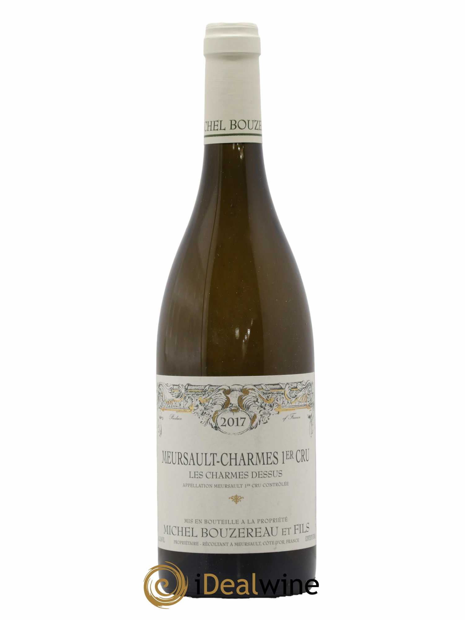 Meursault 1er Cru Charmes Les Charmes Dessus Michel Bouzereau et Fils (Domaine) 2017 - Lot de 1 bouteille - 0