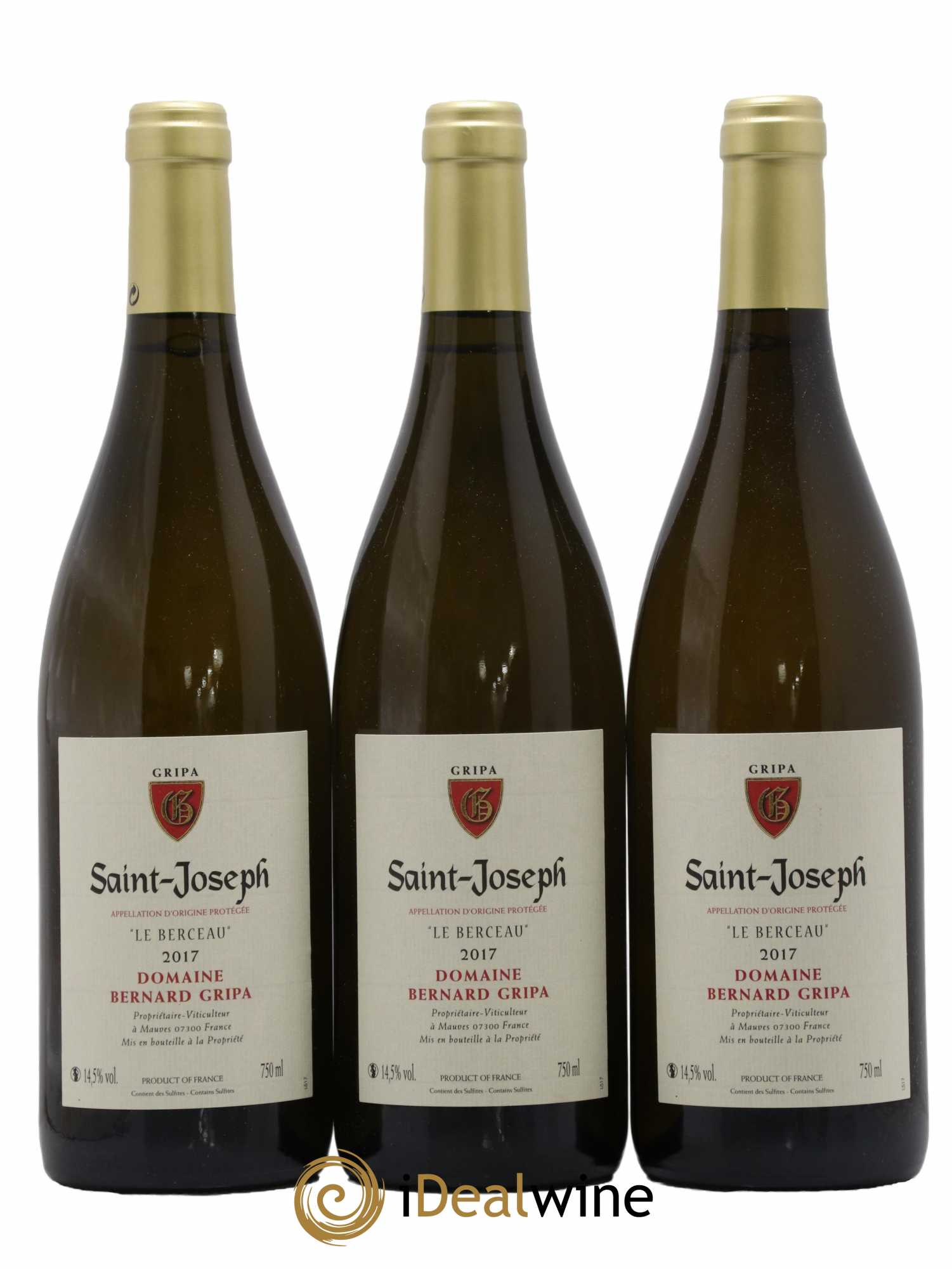 Saint-Joseph Le Berceau Bernard Gripa (Domaine) 2017 - Lot de 3 bouteilles - 0