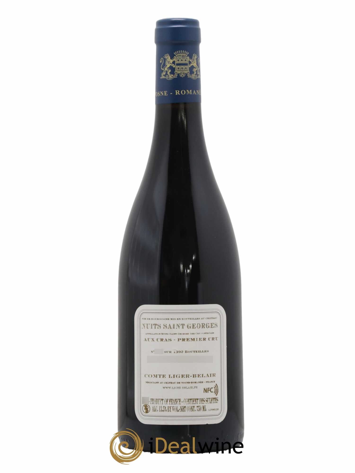 Nuits-Saint-Georges 1er Cru Aux Cras Comte Liger-Belair (Domaine du) 2016 - Lot of 1 bottle - 1