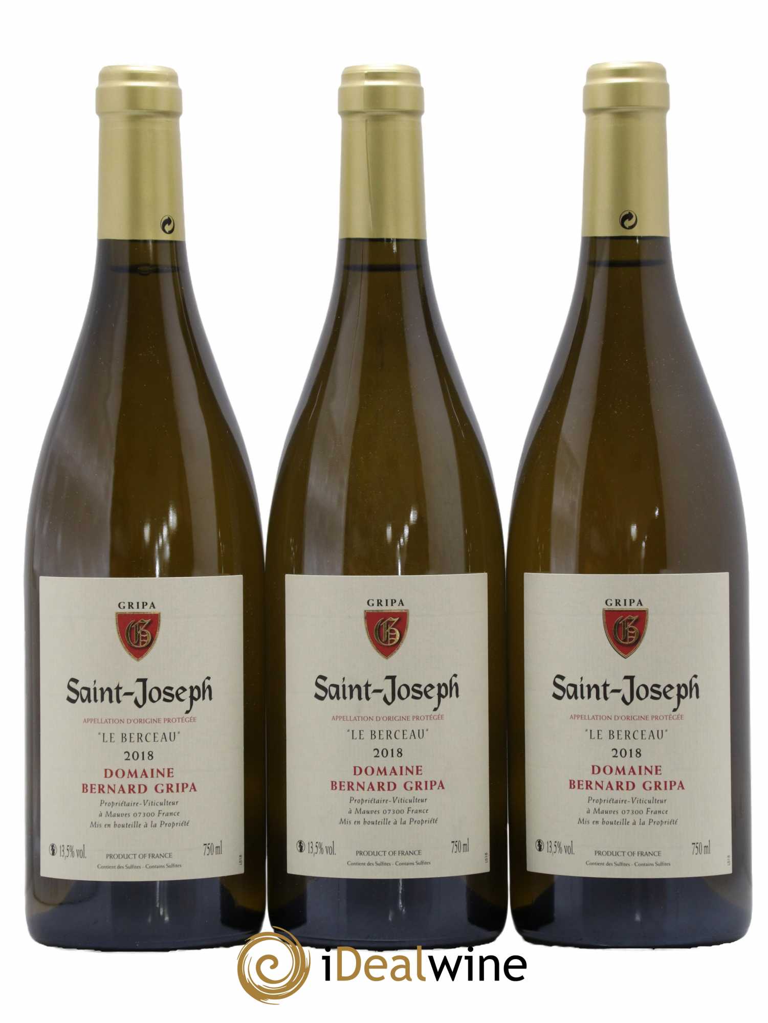 Saint-Joseph Le Berceau Bernard Gripa (Domaine) 2018 - Lot de 3 bouteilles - 0
