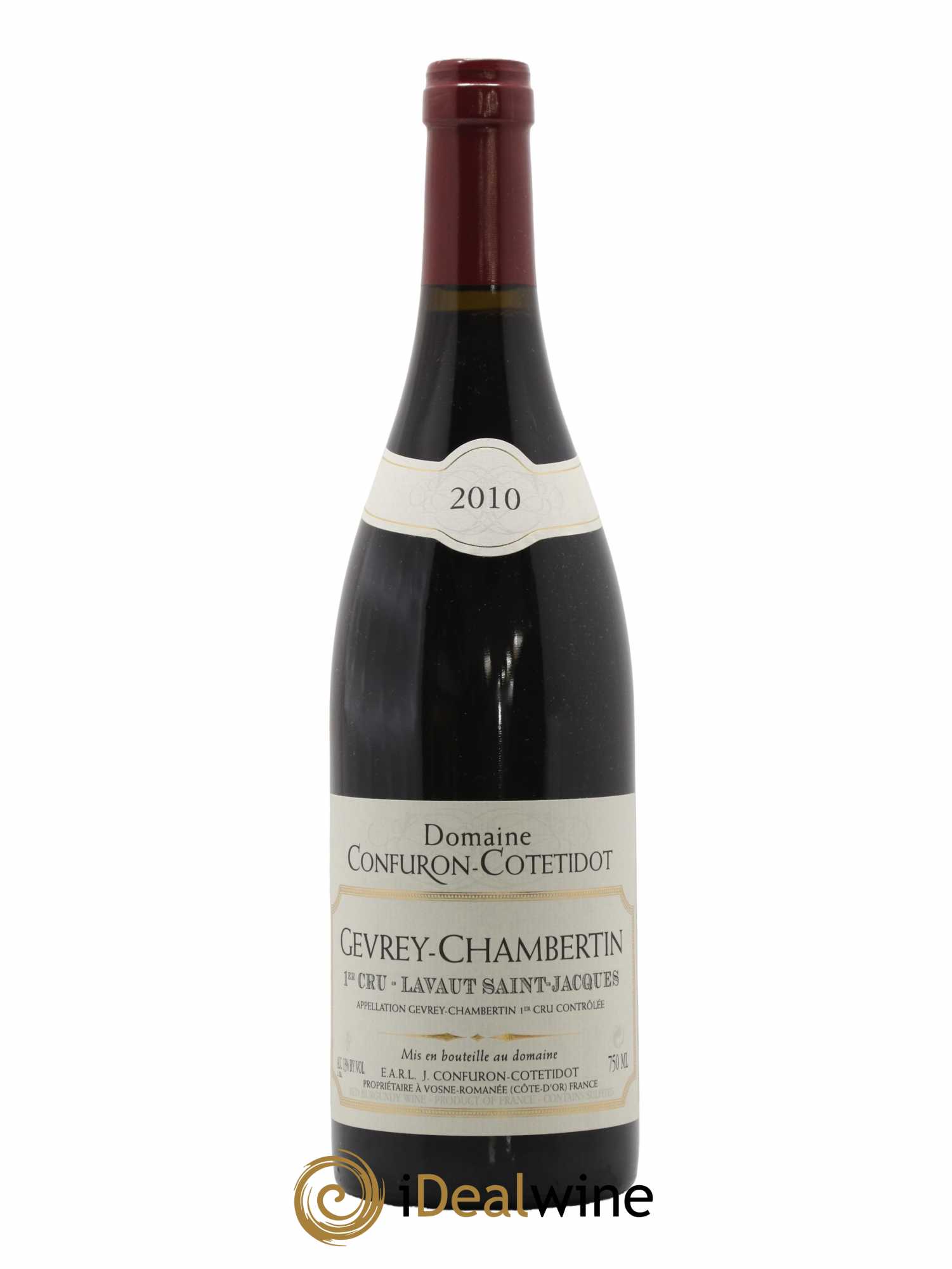 Gevrey-Chambertin 1er Cru Lavaut Saint-Jacques Confuron-Cotetidot 2010 - Lot de 1 bouteille - 0