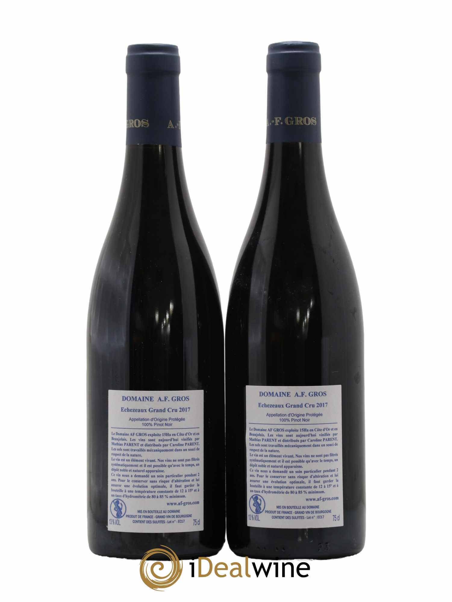 Echezeaux Grand Cru A.-F. Gros 2017 - Lot de 2 bouteilles - 1