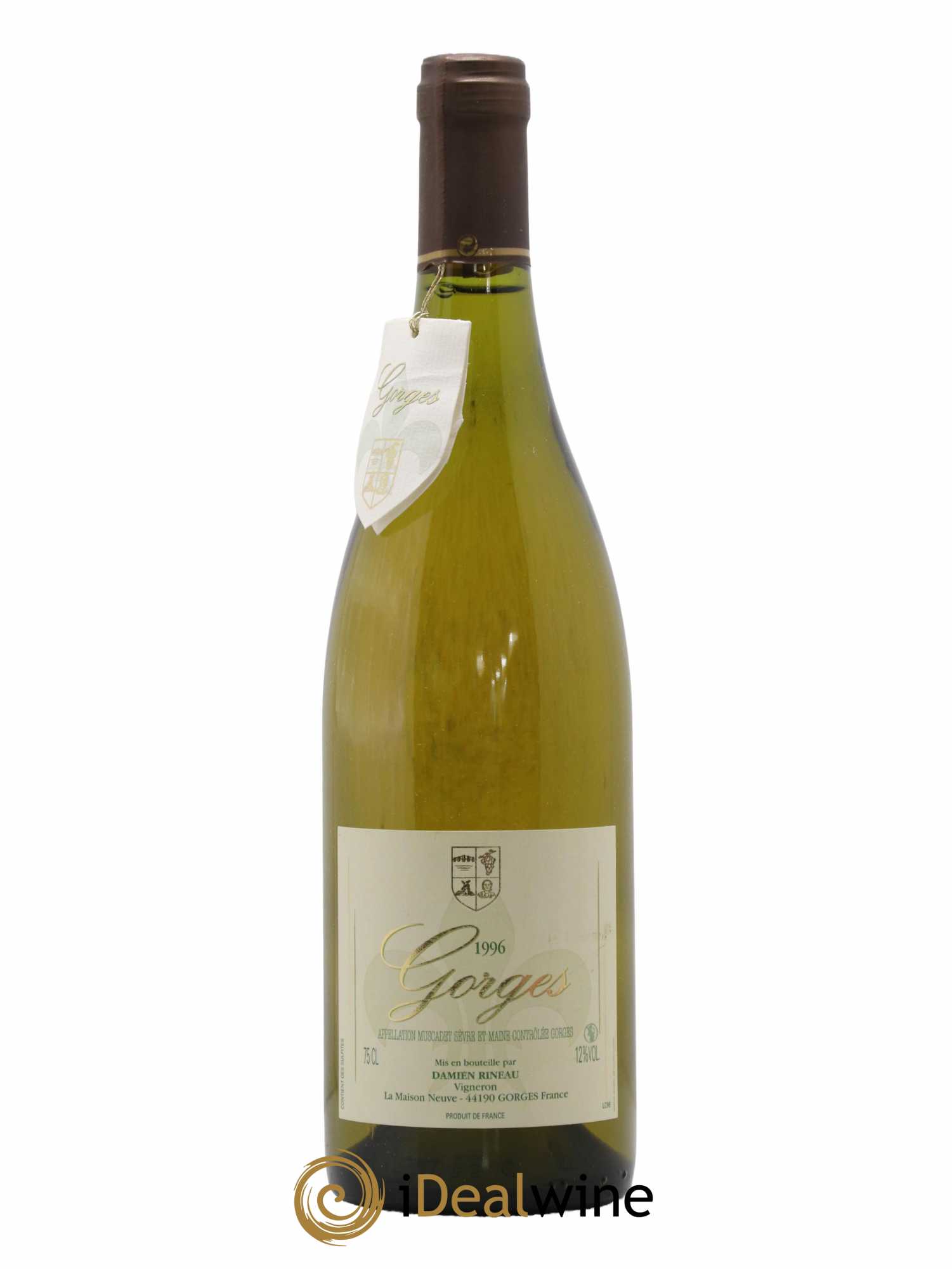Val de Loire Muscadet Sevre Et Maine Gorges Damien Rineau 1996 - Posten von 1 Flasche - 0