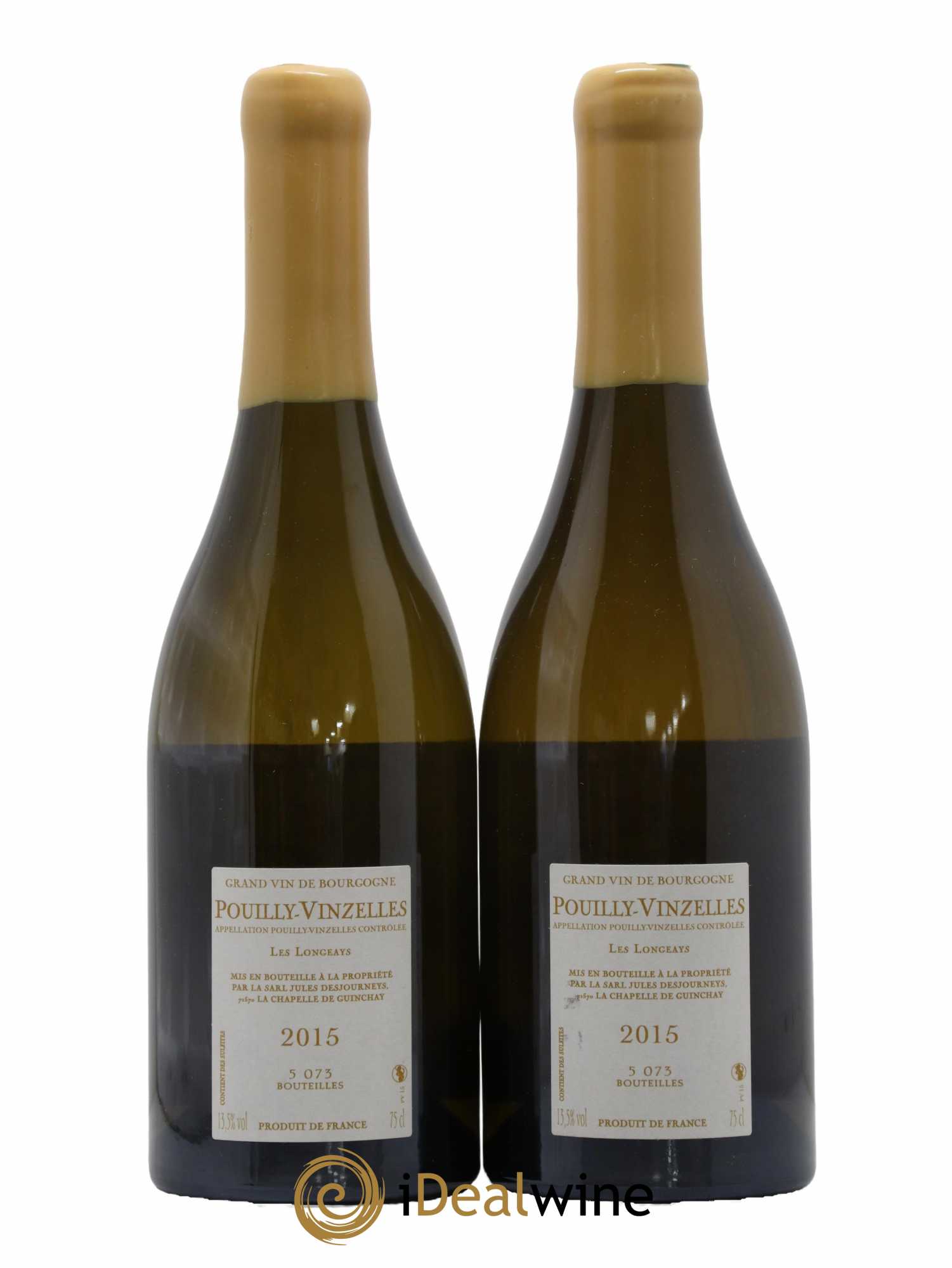 Pouilly-Vinzelles Les Longeays Jules Desjourneys 2015 - Lot de 2 bouteilles - 1