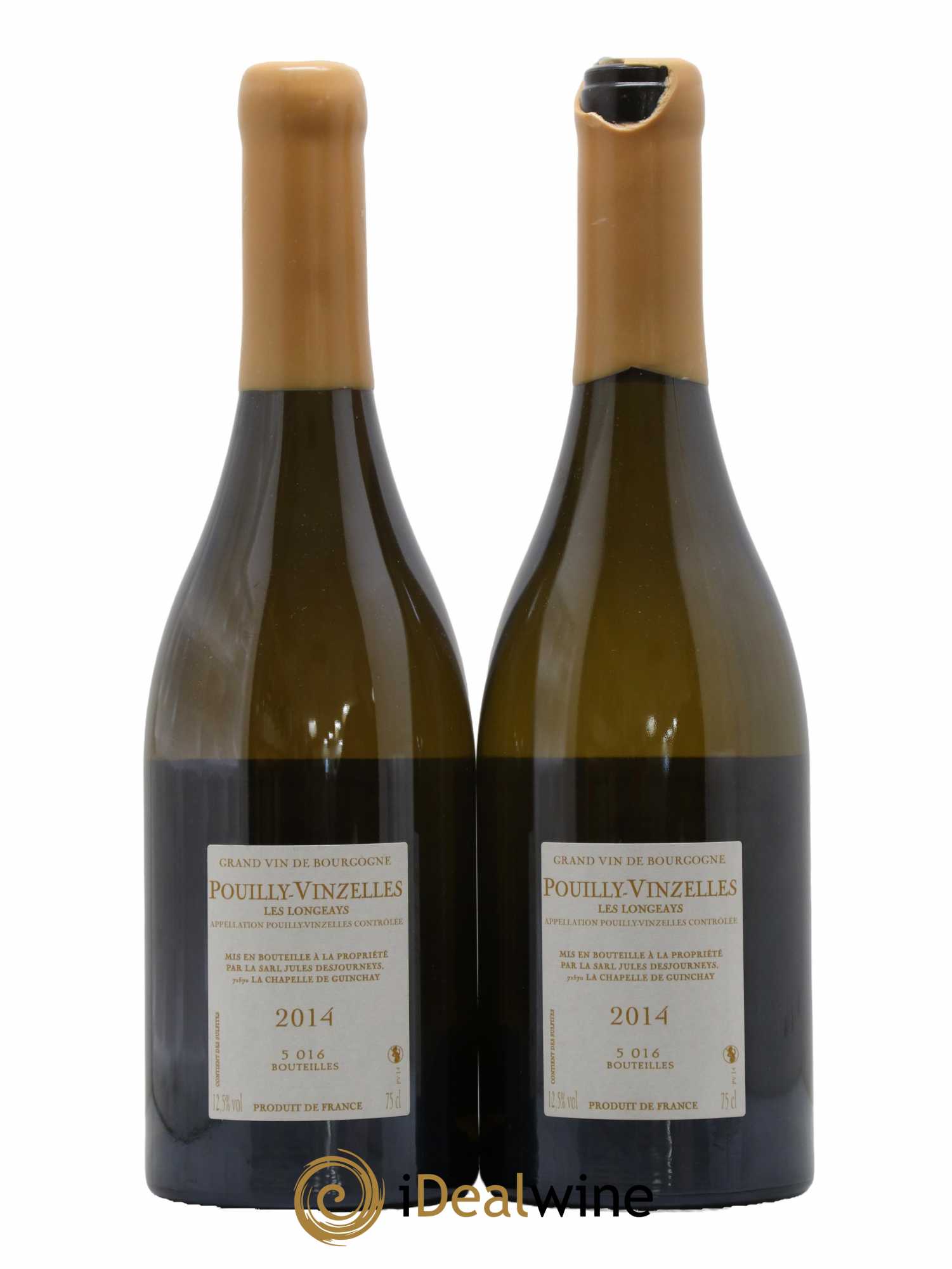 Pouilly-Vinzelles Les Longeays Jules Desjourneys 2014 - Lot de 2 bouteilles - 1