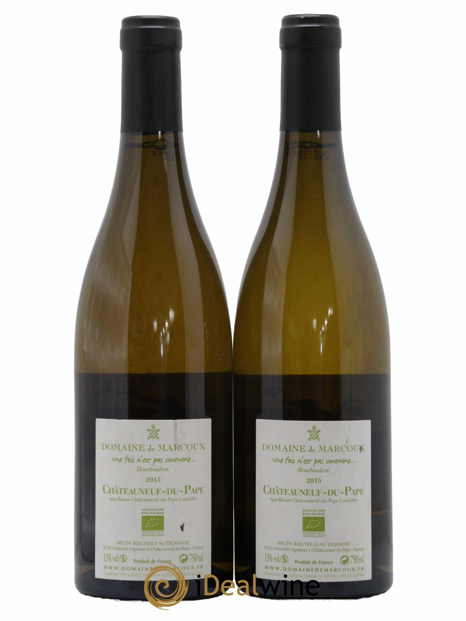Châteauneuf-du-Pape Marcoux (Domaine de) 2015 - Lot de 2 bouteilles - 1