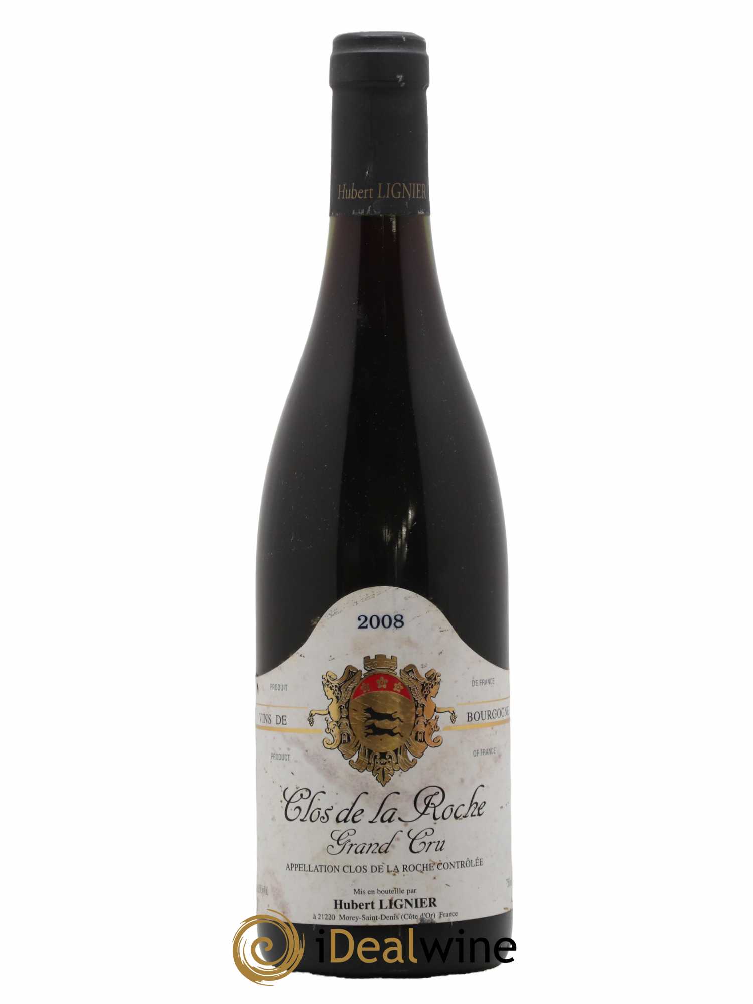 Clos de la Roche Grand Cru Hubert Lignier (Domaine) 2008 - Lot de 1 bouteille - 0