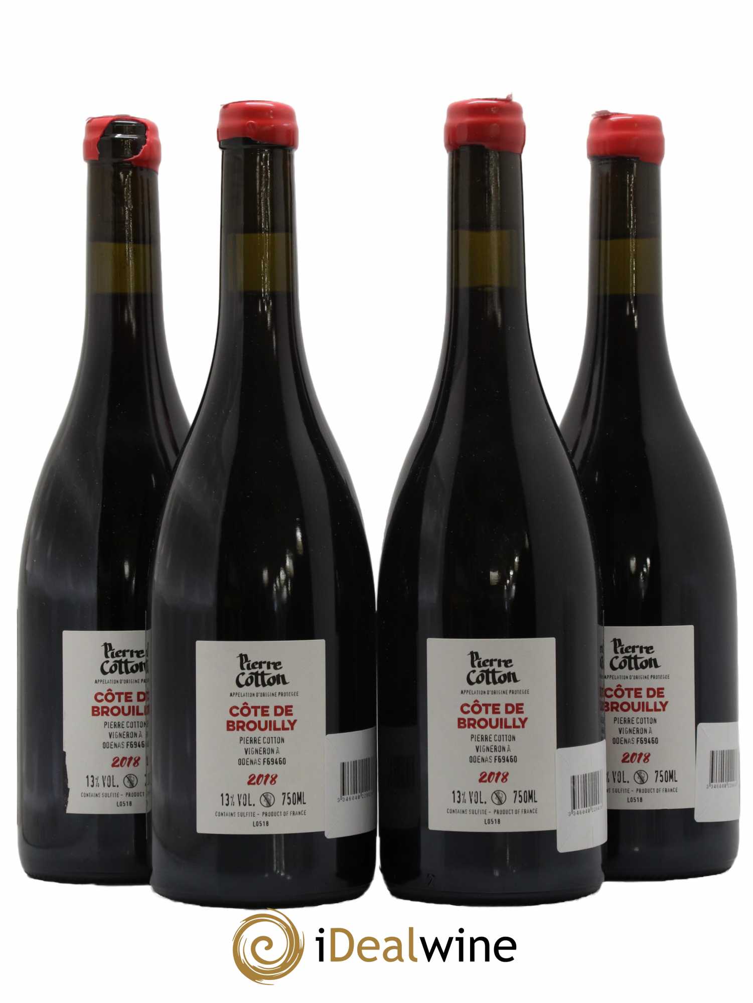 Côte de Brouilly Bonnet-Cotton (Domaine) 2018 - Lot de 4 bouteilles - 1