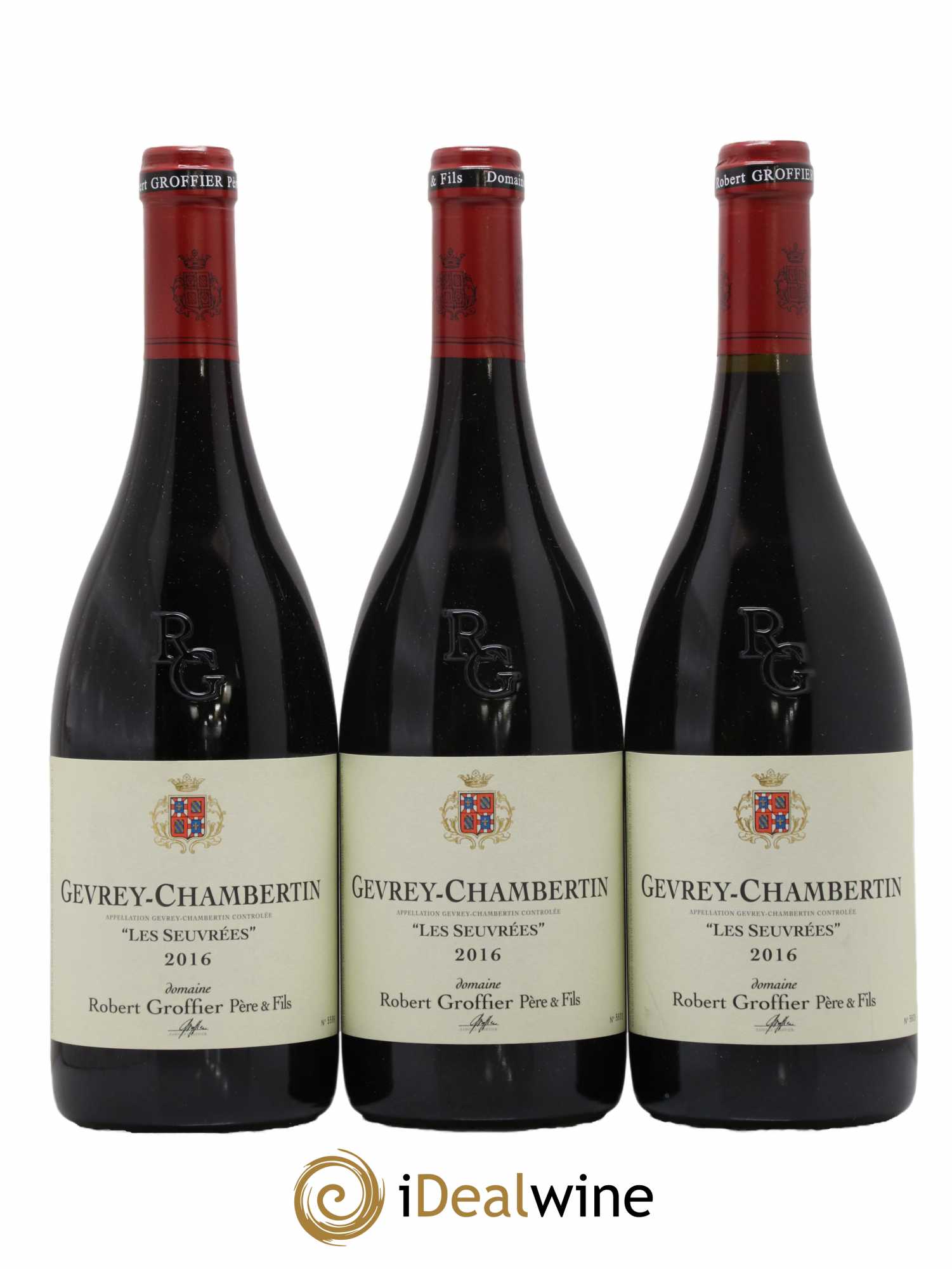 Gevrey-Chambertin Seuvrées Robert Groffier Père & Fils (Domaine) 2016 - Lot de 3 bouteilles - 0