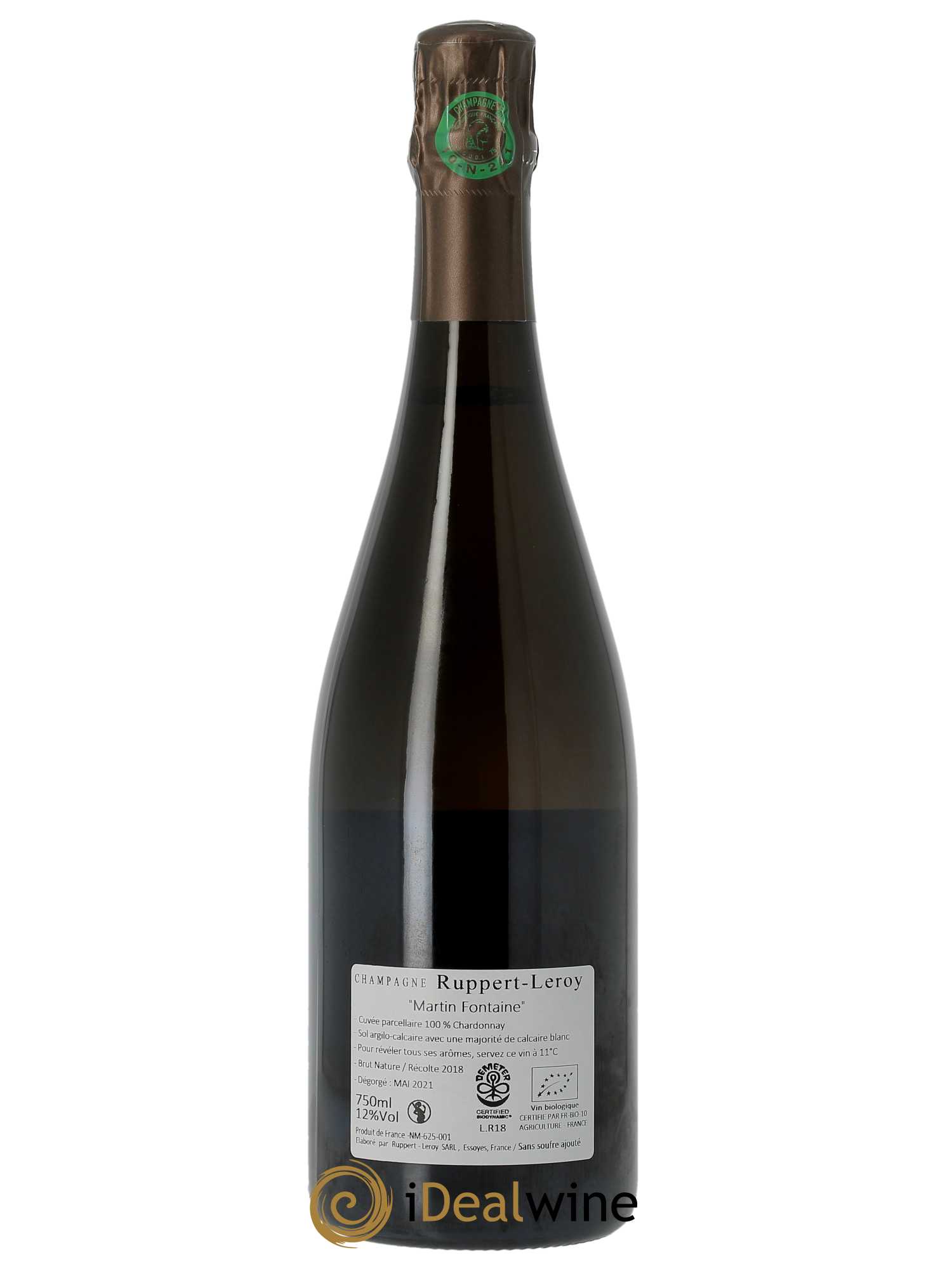 Martin Fontaine Ruppert-Leroy (Domaine) - Lot de 1 bouteille - 1