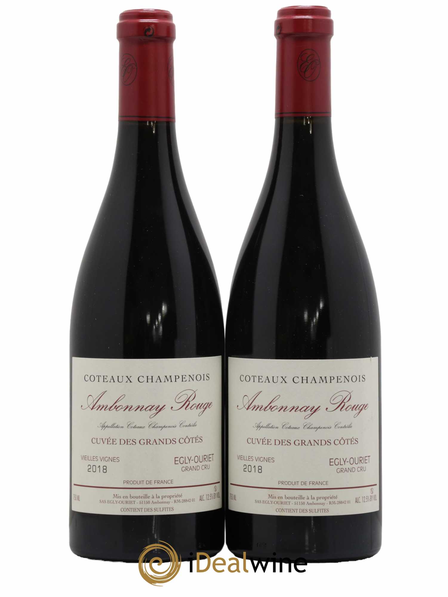 Ambonnay Cuvée des Grands Côtés VV Grand Cru Egly-Ouriet 2018 - Lot de 2 bouteilles - 0
