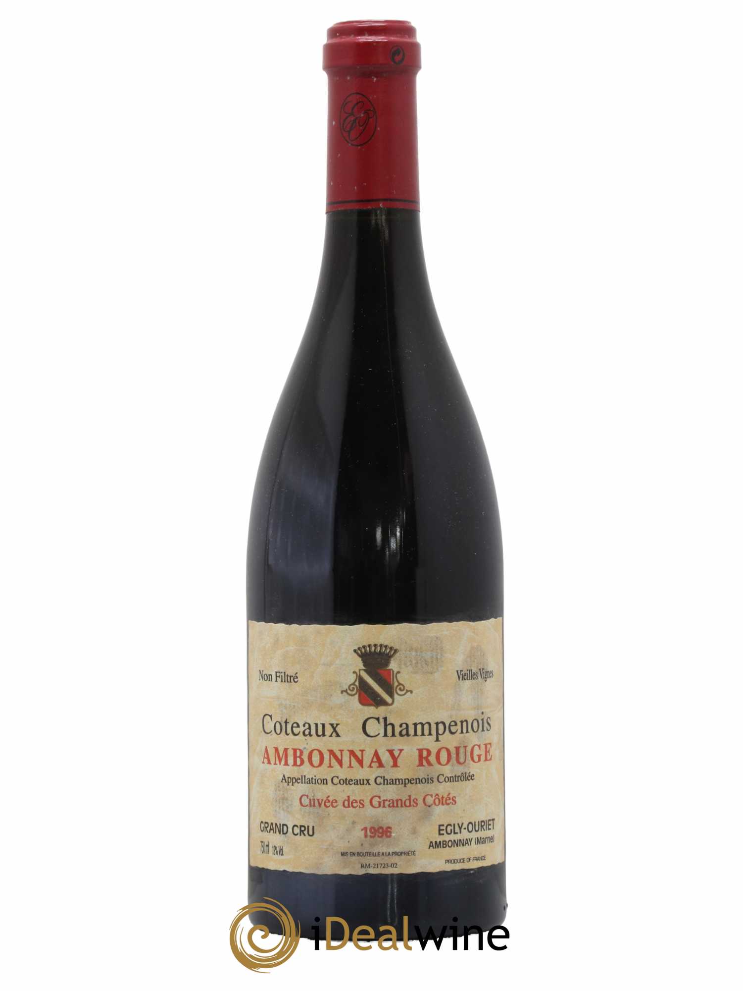 Ambonnay Cuvée des Grands Côtés VV Grand Cru Egly-Ouriet 1996 - Lot de 1 bouteille - 0