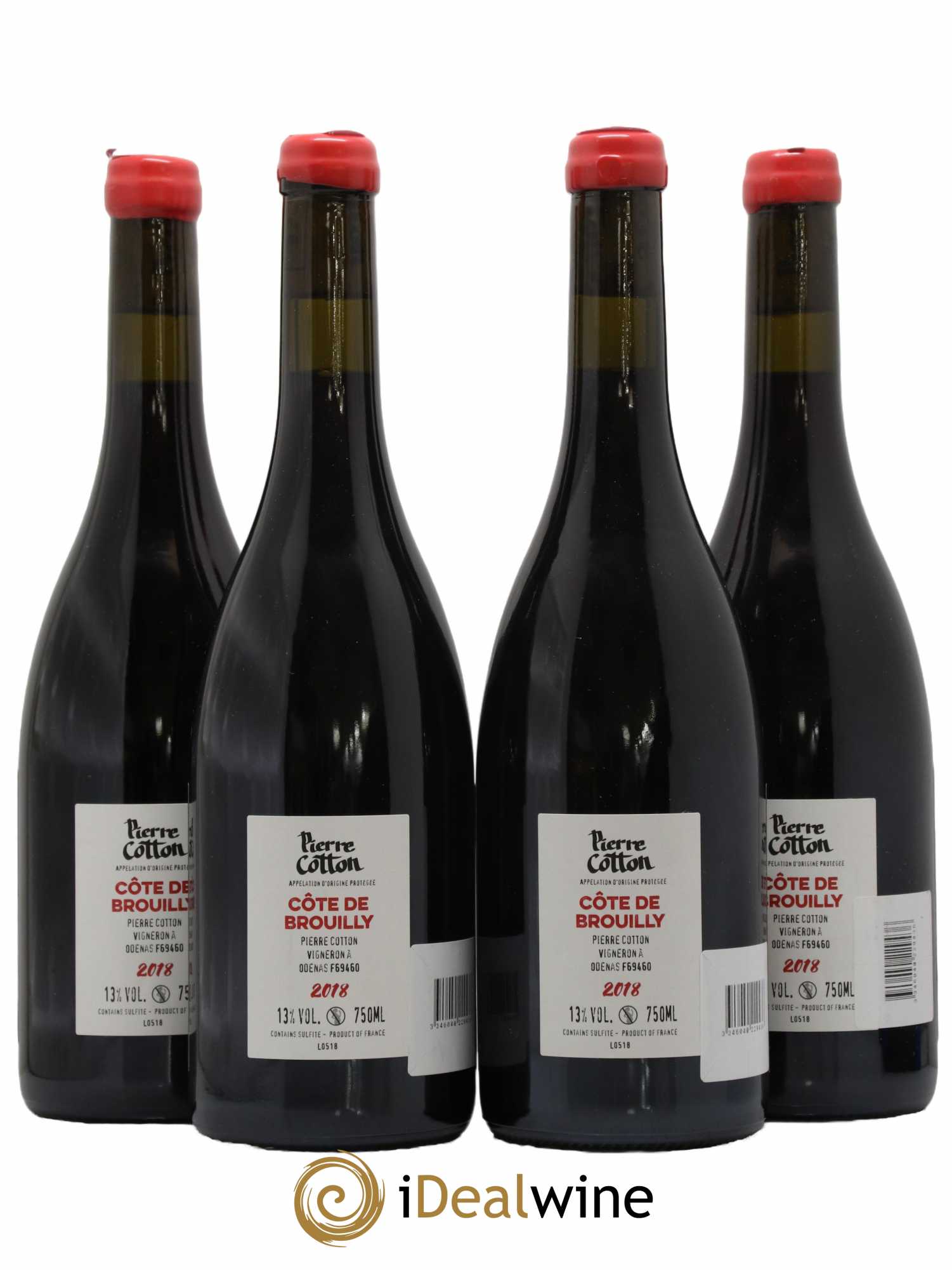 Côte de Brouilly Bonnet-Cotton (Domaine) 2018 - Lot de 4 bouteilles - 1