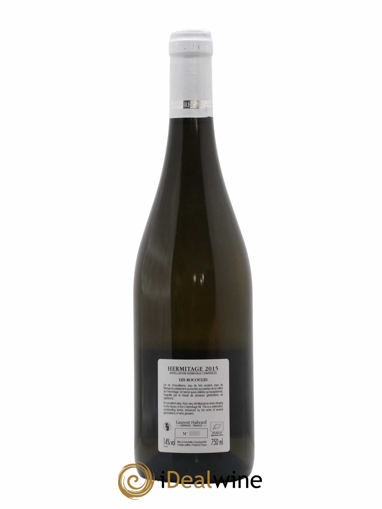 Hermitage Les Rocoules Laurent Habrard 2015 - Lot de 1 bouteille - 1