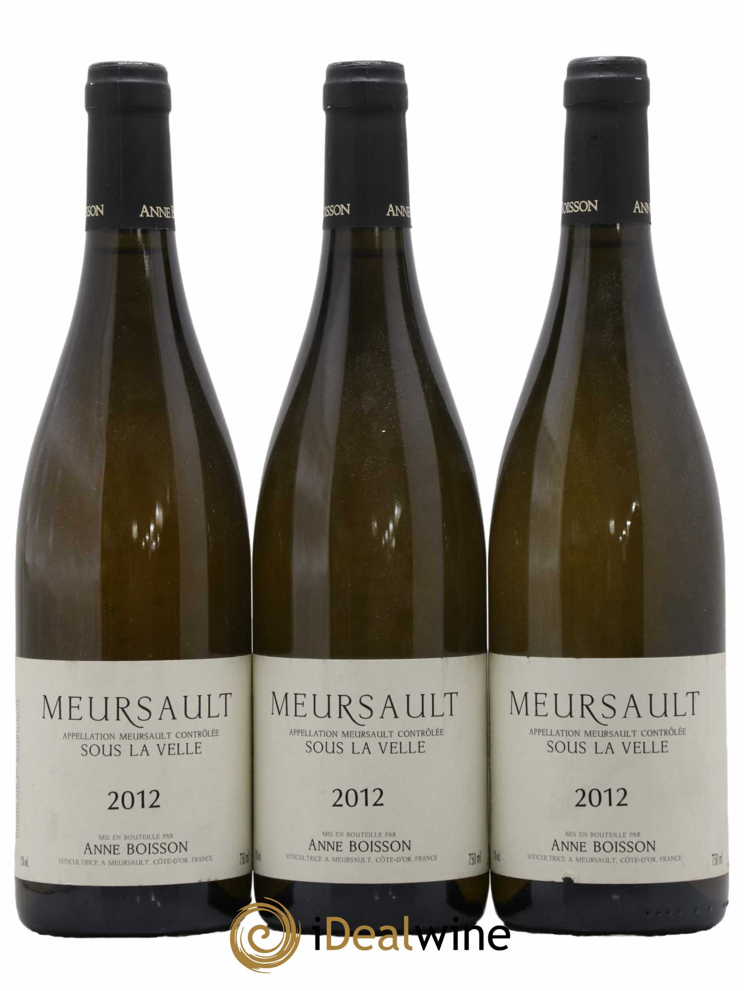 Meursault Sous la Velle Anne Boisson 2012 - Lot de 3 bouteilles - 0