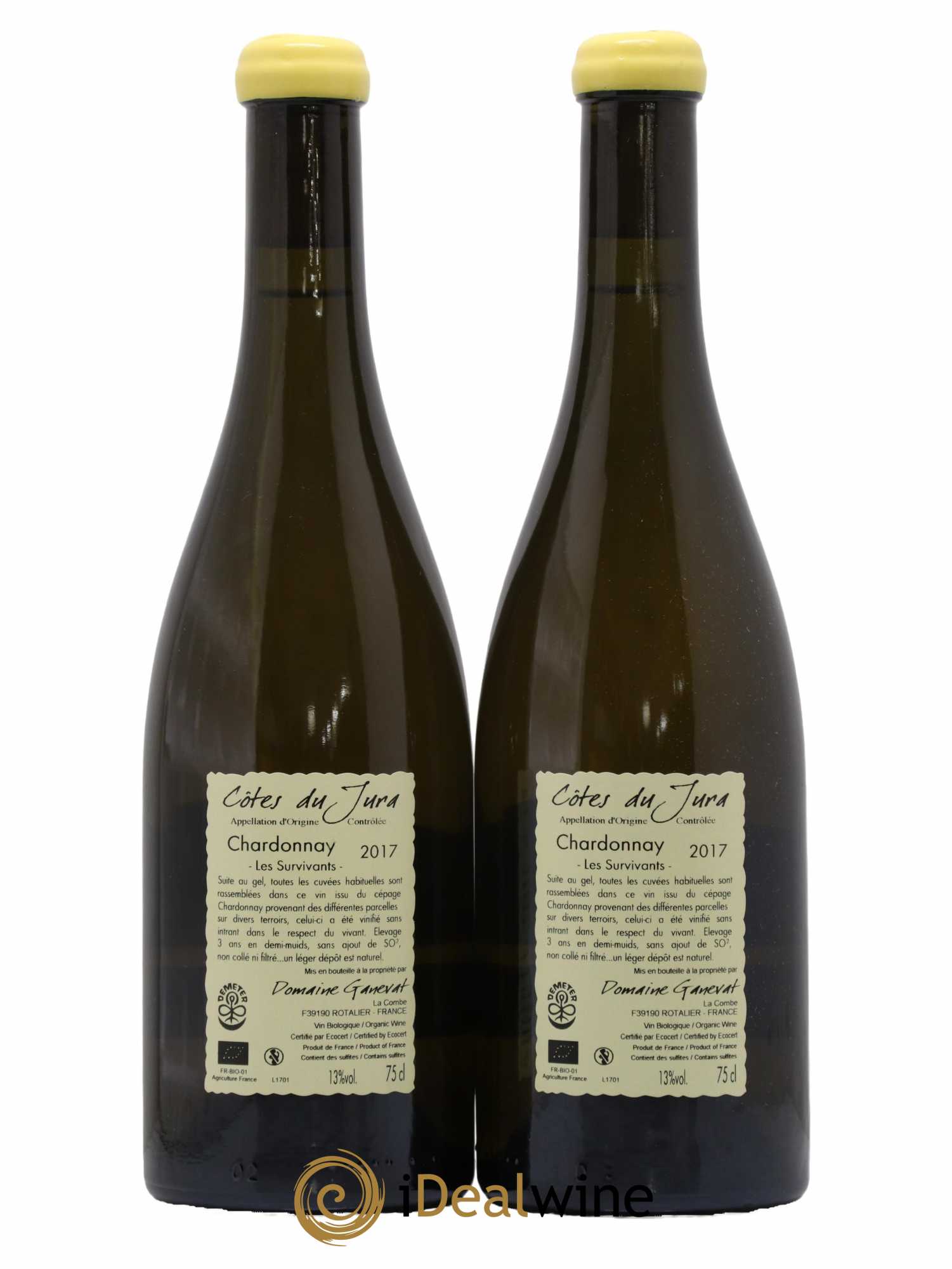 Côtes du Jura Les Survivants Jean-François Ganevat (Domaine) 2017 - Lot de 2 bouteilles - 1