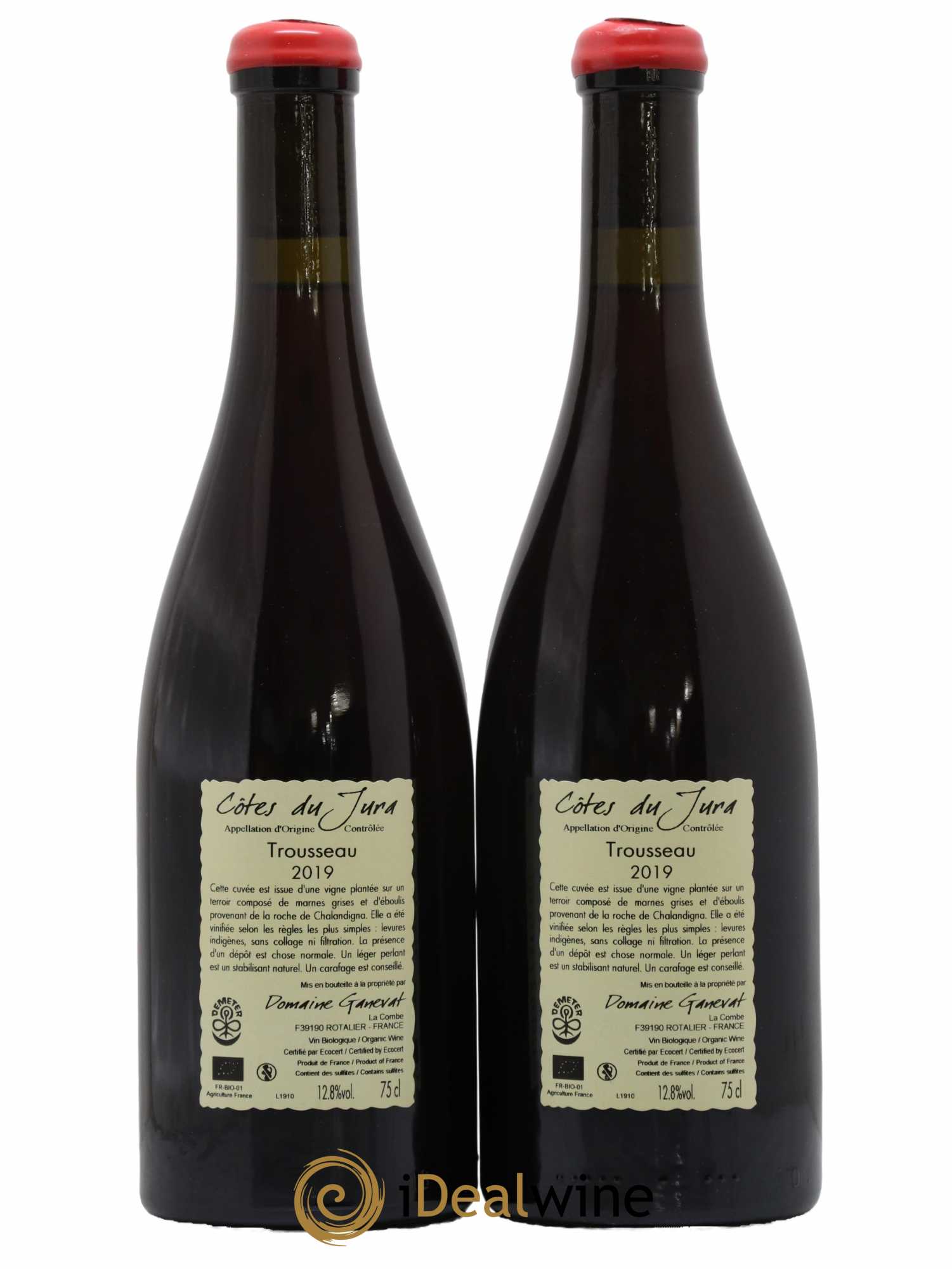Côtes du Jura Plein Sud Jean-François Ganevat (Domaine) 2019 - Lot de 2 bouteilles - 1