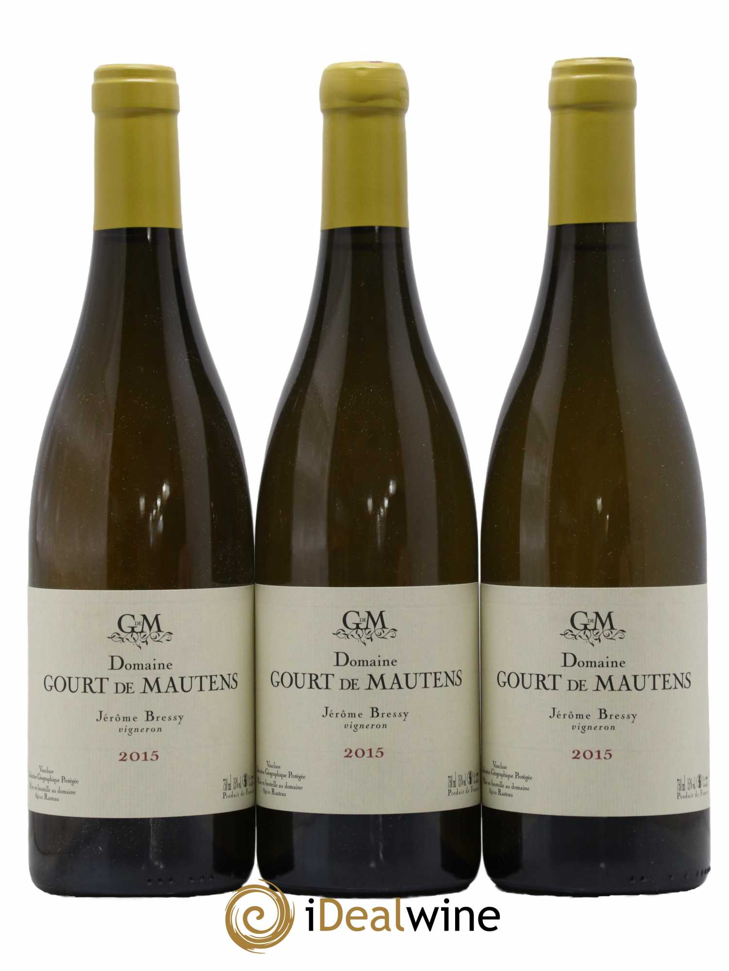 Vaucluse (Vin de Pays de Vaucluse) Domaine Gourt de Mautens - Jérôme Bressy 2015 - Lot de 3 bouteilles - 0