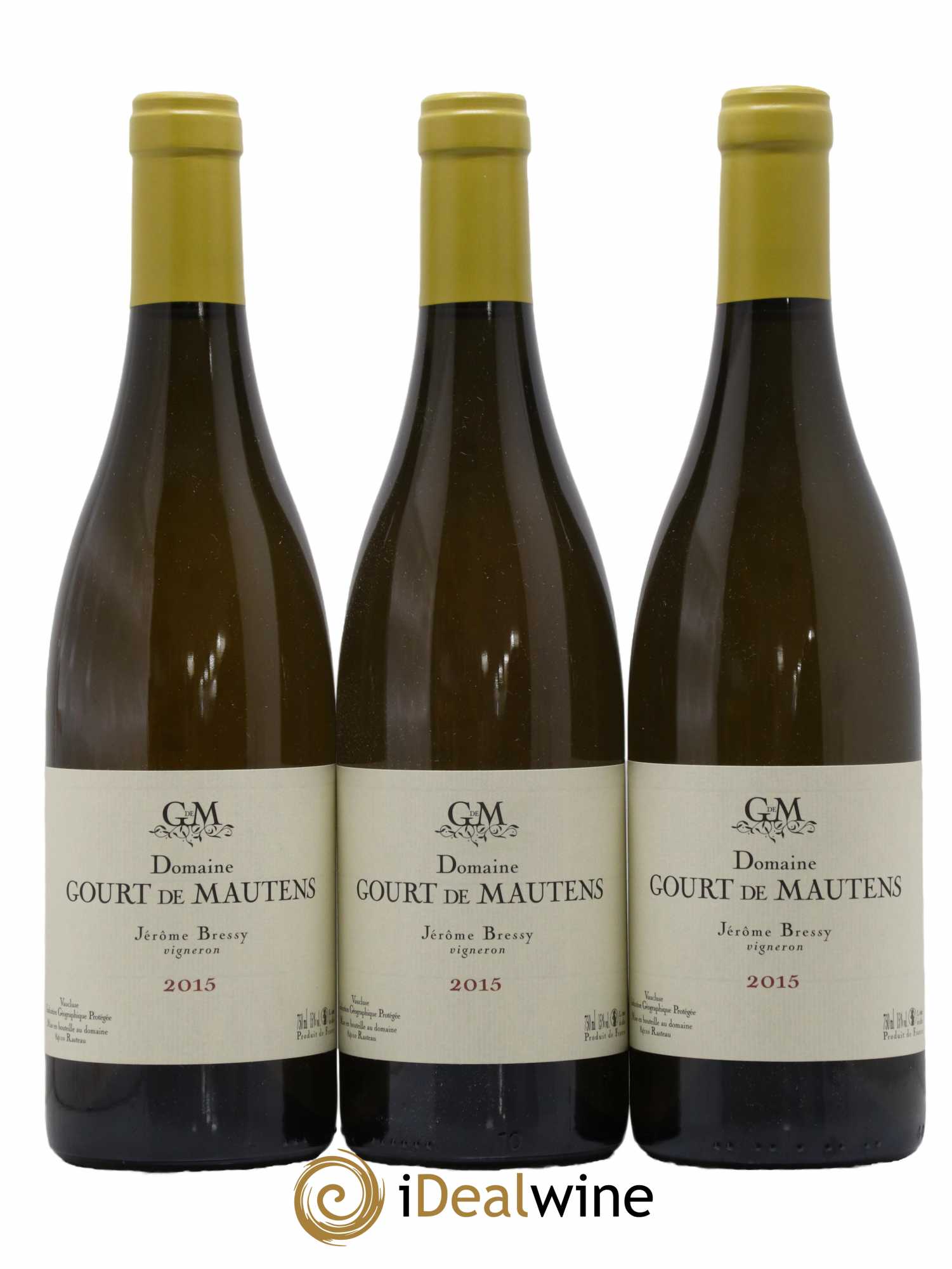 Vaucluse (Vin de Pays de Vaucluse) Domaine Gourt de Mautens - Jérôme Bressy 2015 - Lot de 3 bouteilles - 0