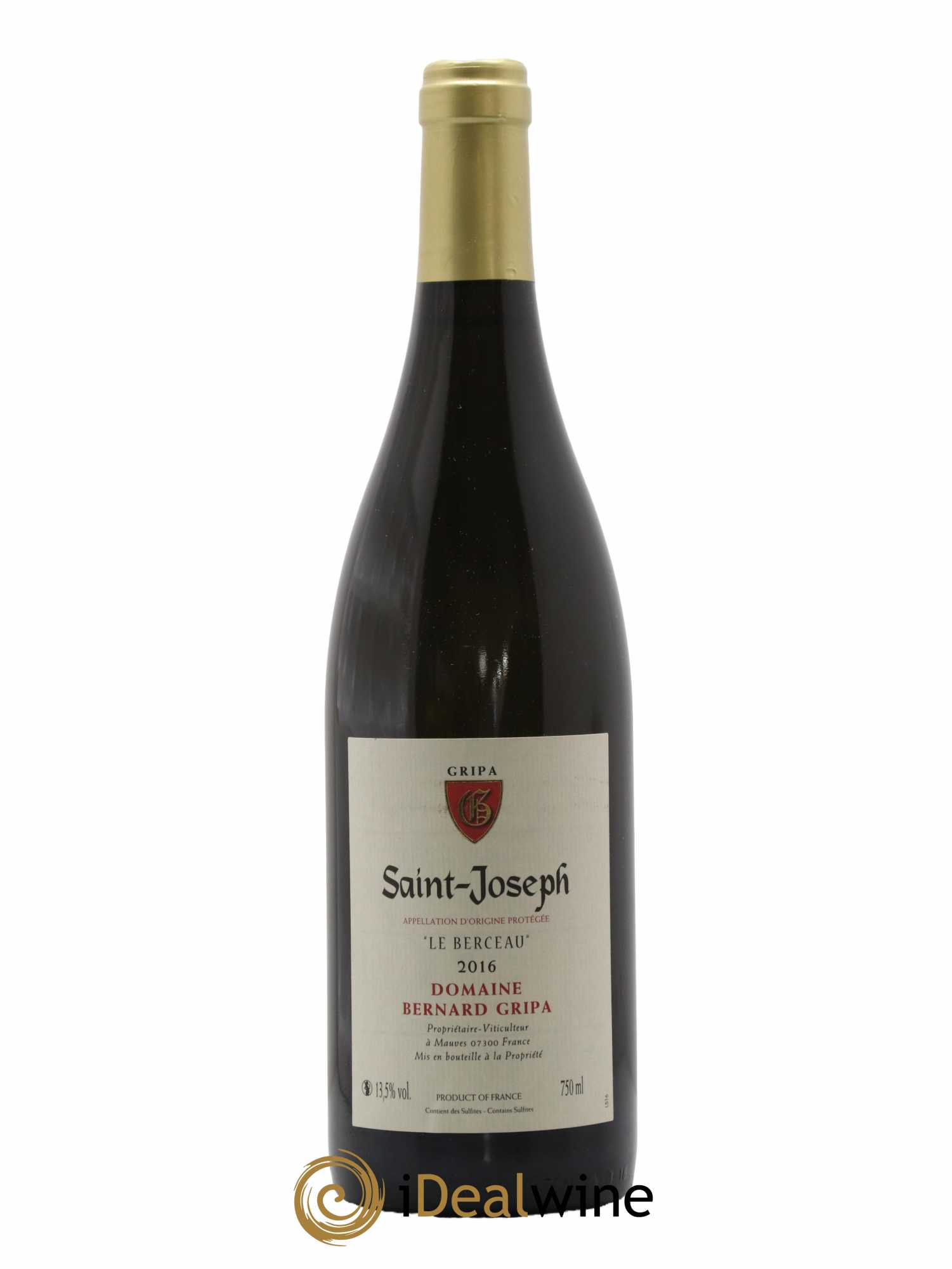 Saint-Joseph Le Berceau Bernard Gripa (Domaine) 2016 - Lot de 1 bouteille - 0
