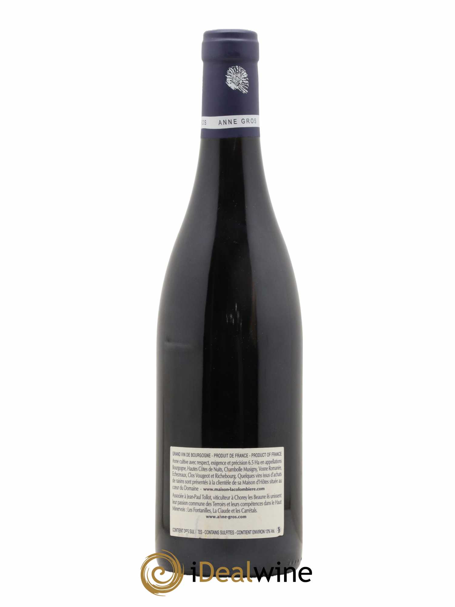 Clos de Vougeot Grand Cru Le Grand Maupertui Anne Gros 2014 - Lot de 1 bouteille - 1