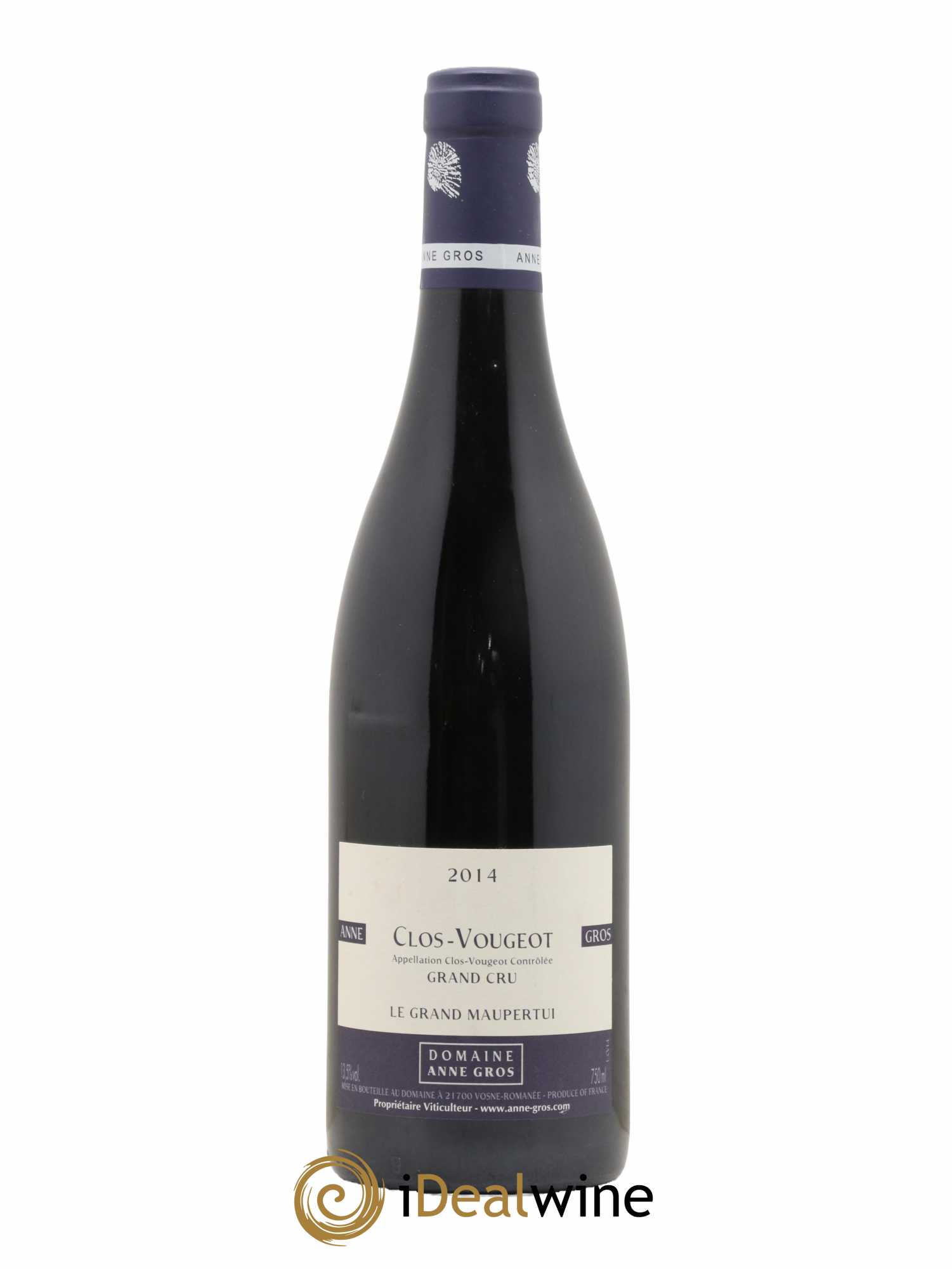 Clos de Vougeot Grand Cru Le Grand Maupertui Anne Gros 2014 - Lot de 1 bouteille - 0