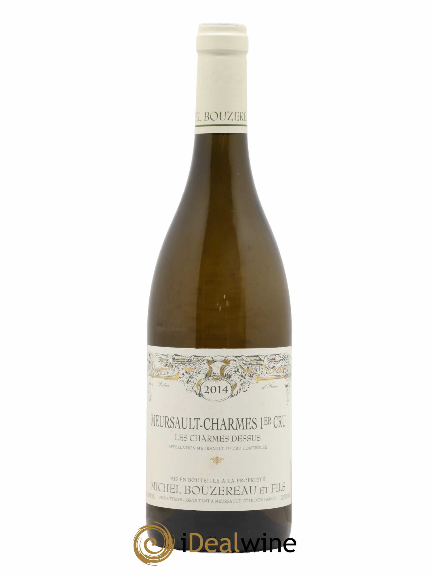 Meursault 1er Cru Charmes Les Charmes Dessus Michel Bouzereau et Fils (Domaine) 2014 - Lot de 1 bouteille - 0