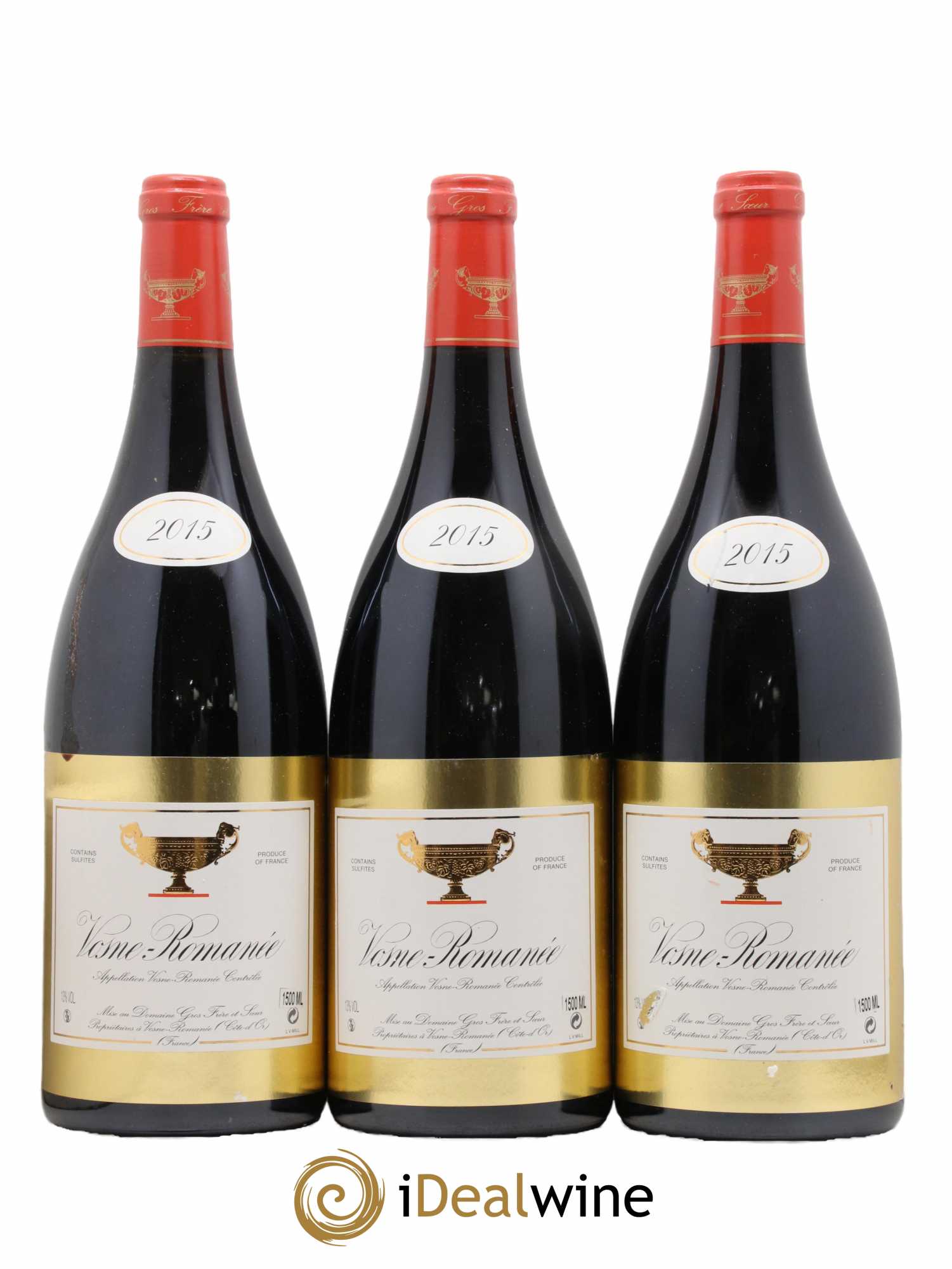 Vosne-Romanée Gros Frère & Soeur 2015 - Lot de 3 magnums - 0