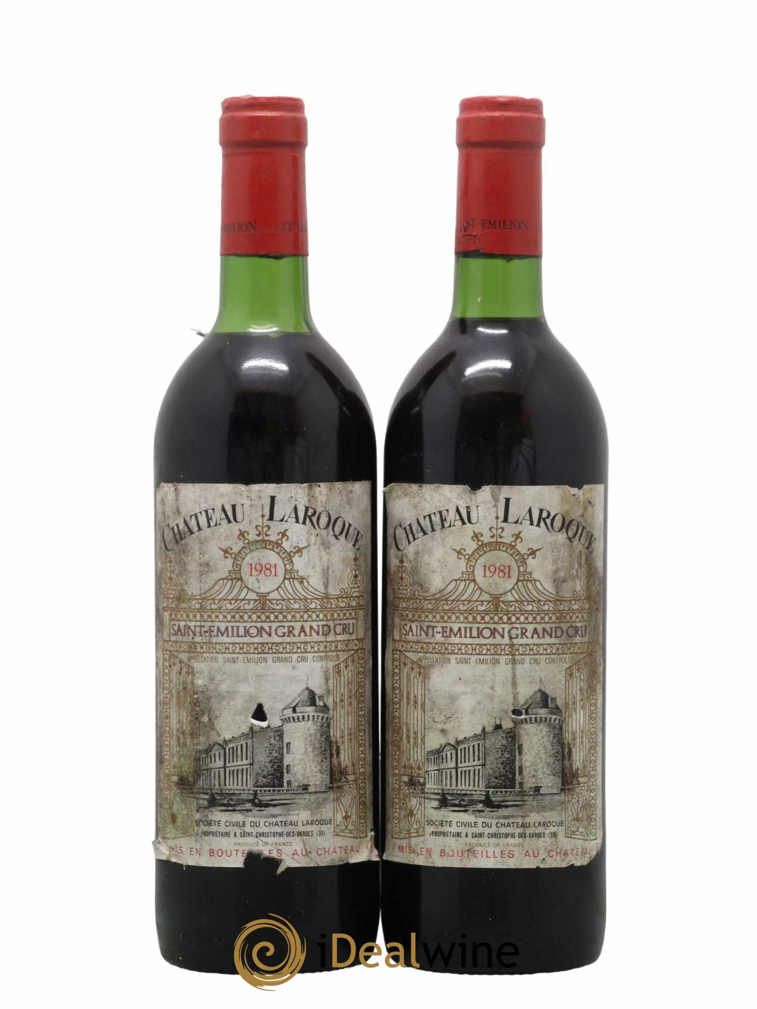 Château Laroque Grand Cru Classé 1981 - Lot de 2 bouteilles - 0